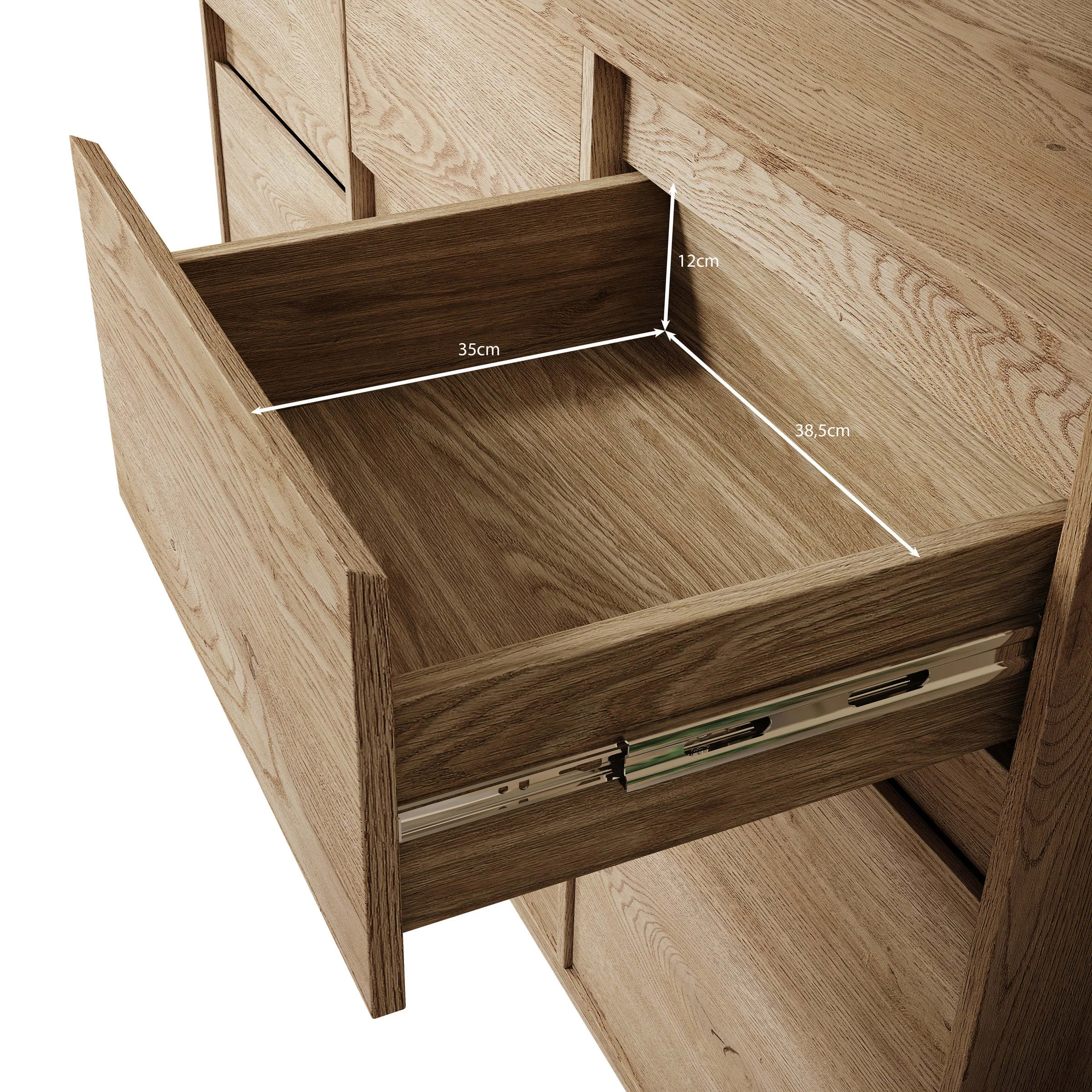Cuarto 2 - Dressoir - Eiken - 138x40x87 cm - Image 6