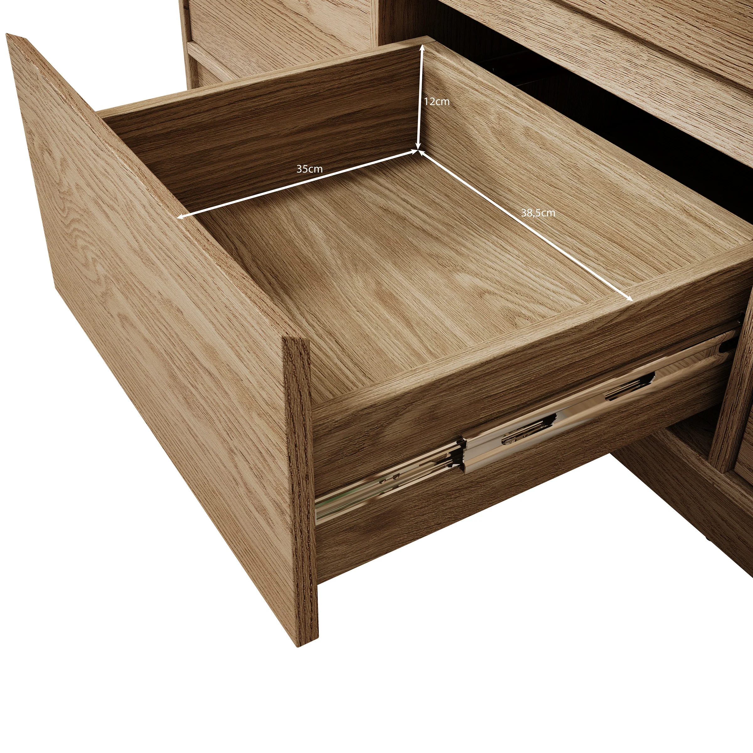 Cuarto - Dressoir - Eiken - 138x40x87 cm - Image 6