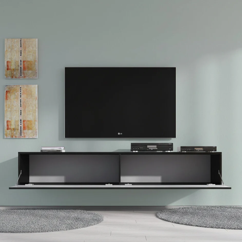 Dario - TV-Meubel  - Mat zwart - 180 cm - Image 3