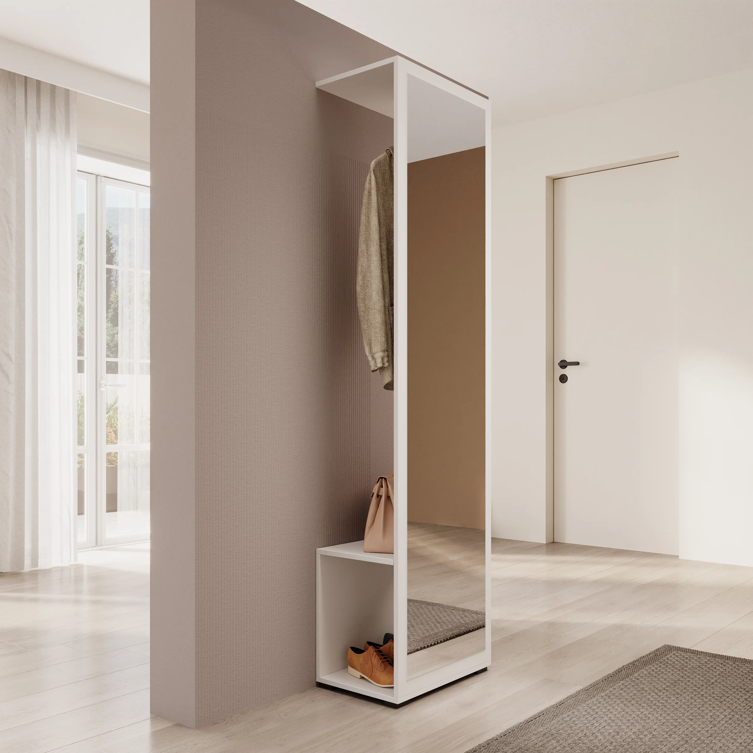 Deacon - Halkast - Wit - 50x35x190 cm - Image 3