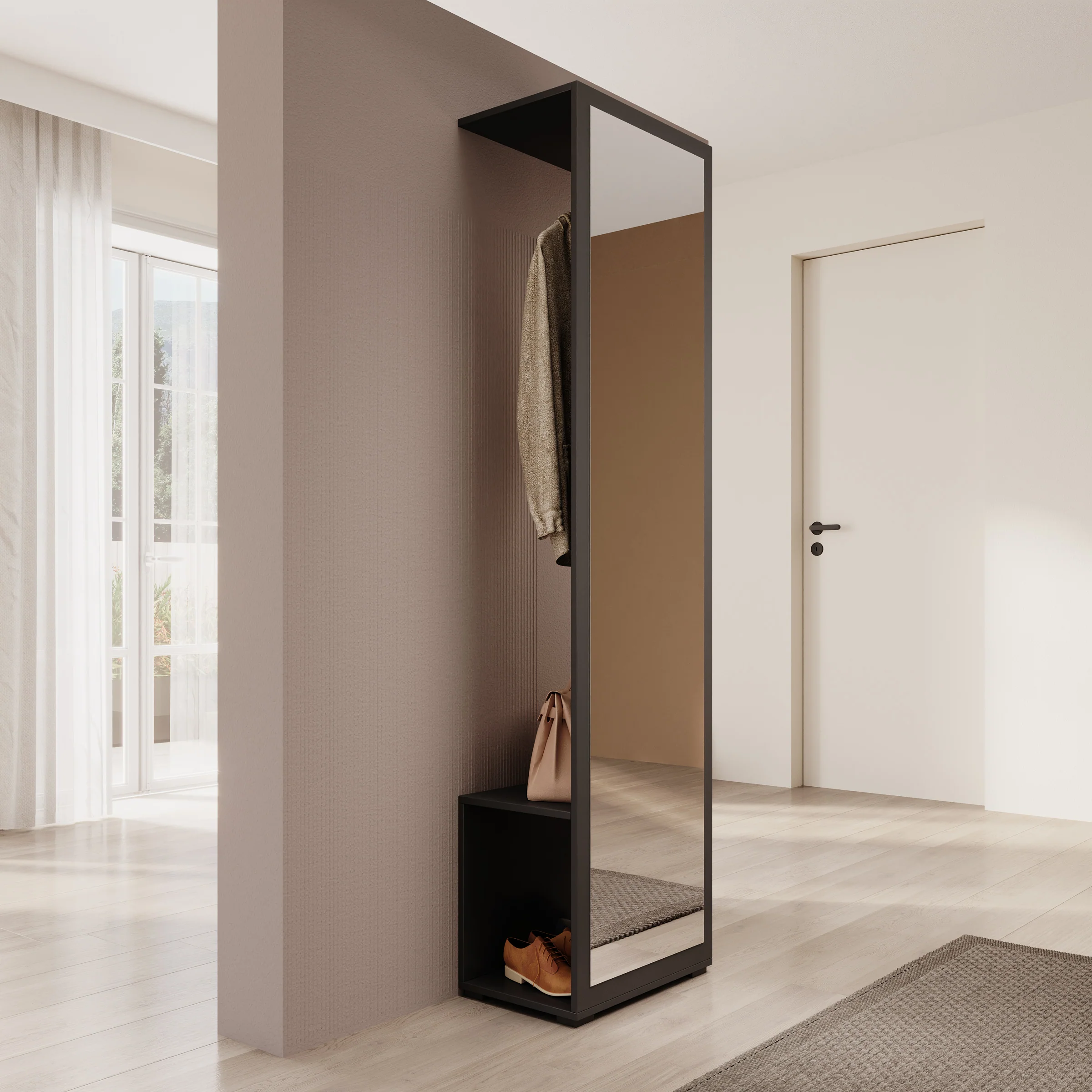 Deacon - Halkast - Zwart - 50x35x190 cm - Image 3