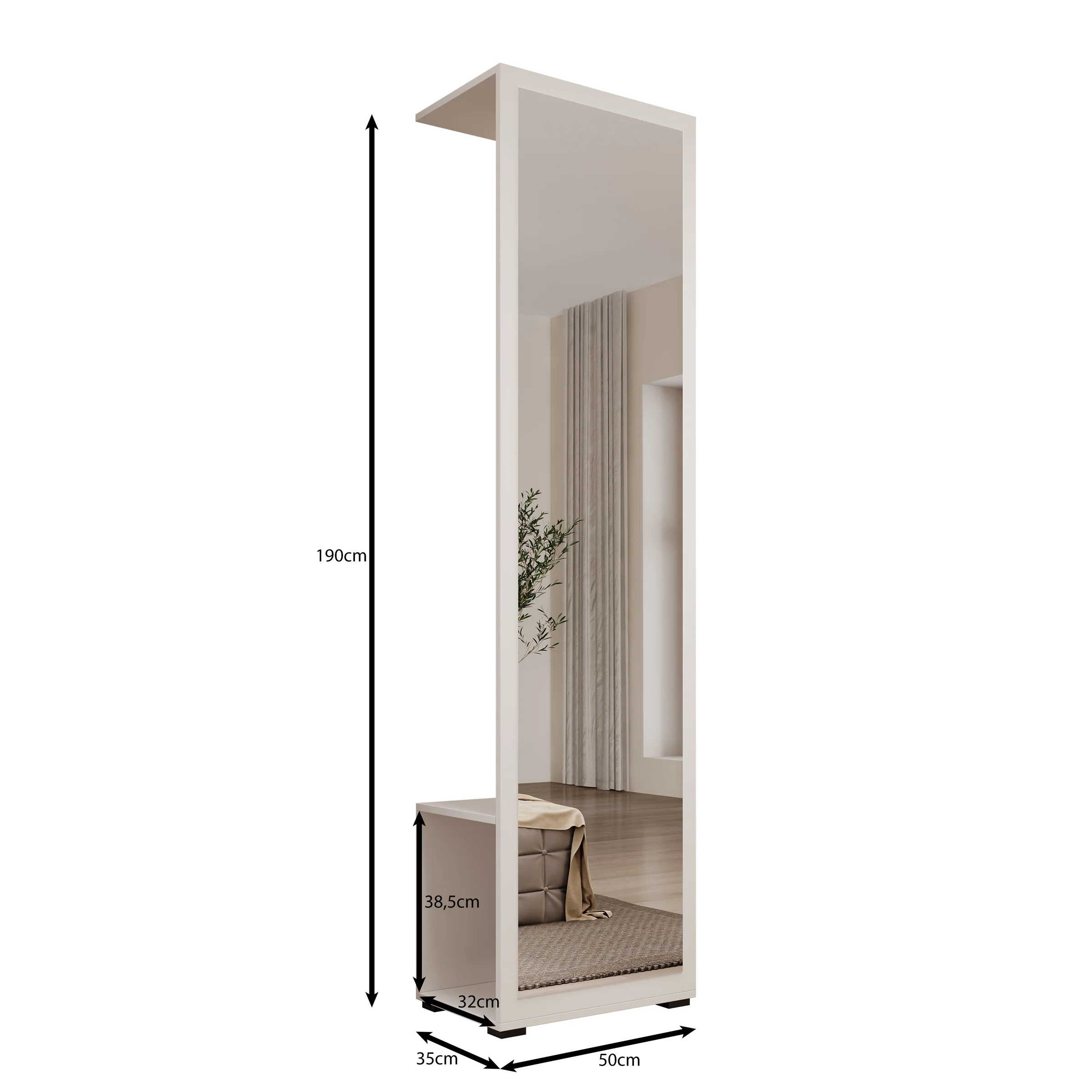 Deacon - Halkast - Zwart - 50x35x190 cm - Image 4
