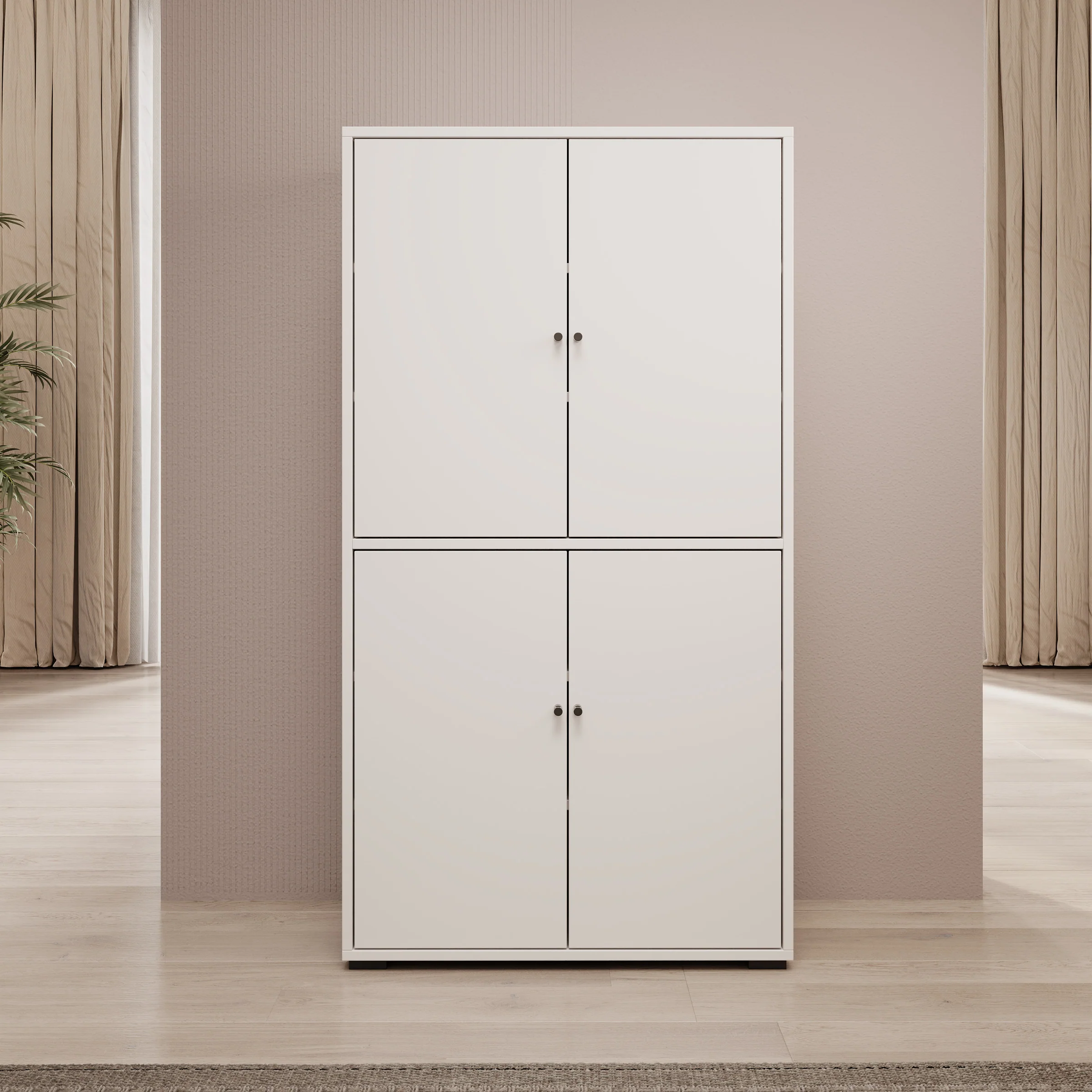 Deacon - Schoenenkast - Wit - 70x33x131 cm - Image 3