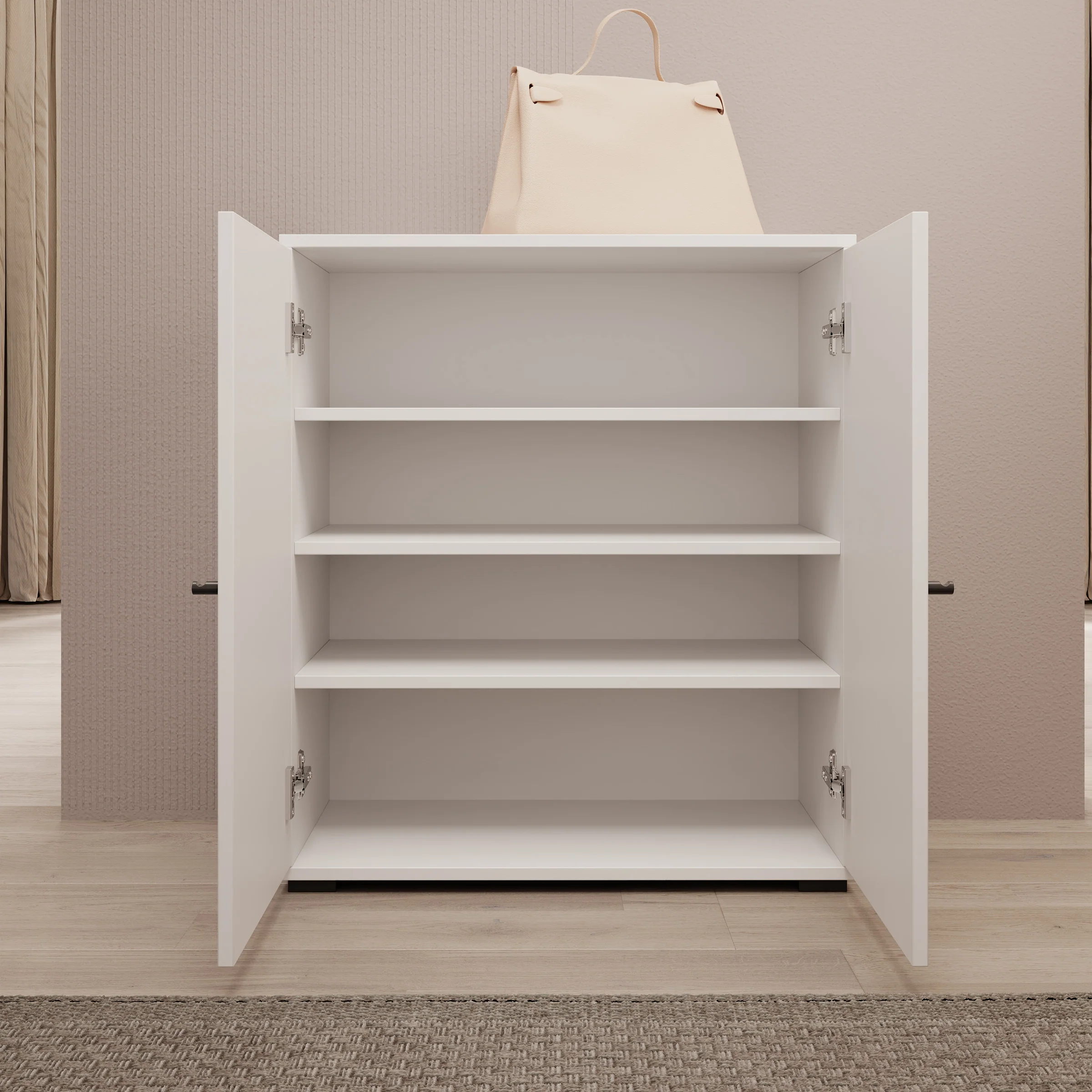 Deacon - Schoenenkast - Wit - 70x33x78 cm - Image 2