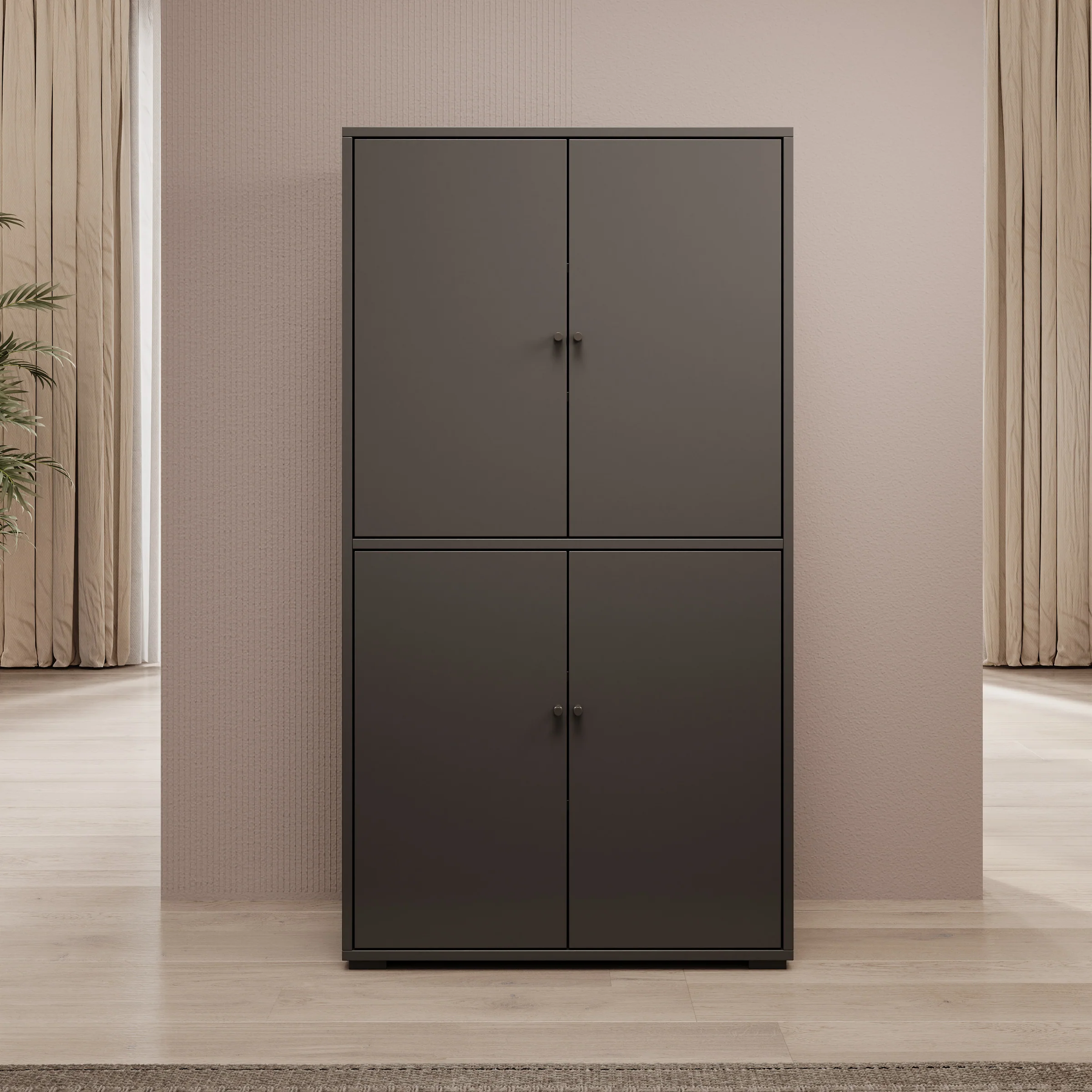 Deacon - Schoenenkast - Zwart - 70x33x131 cm - Image 3