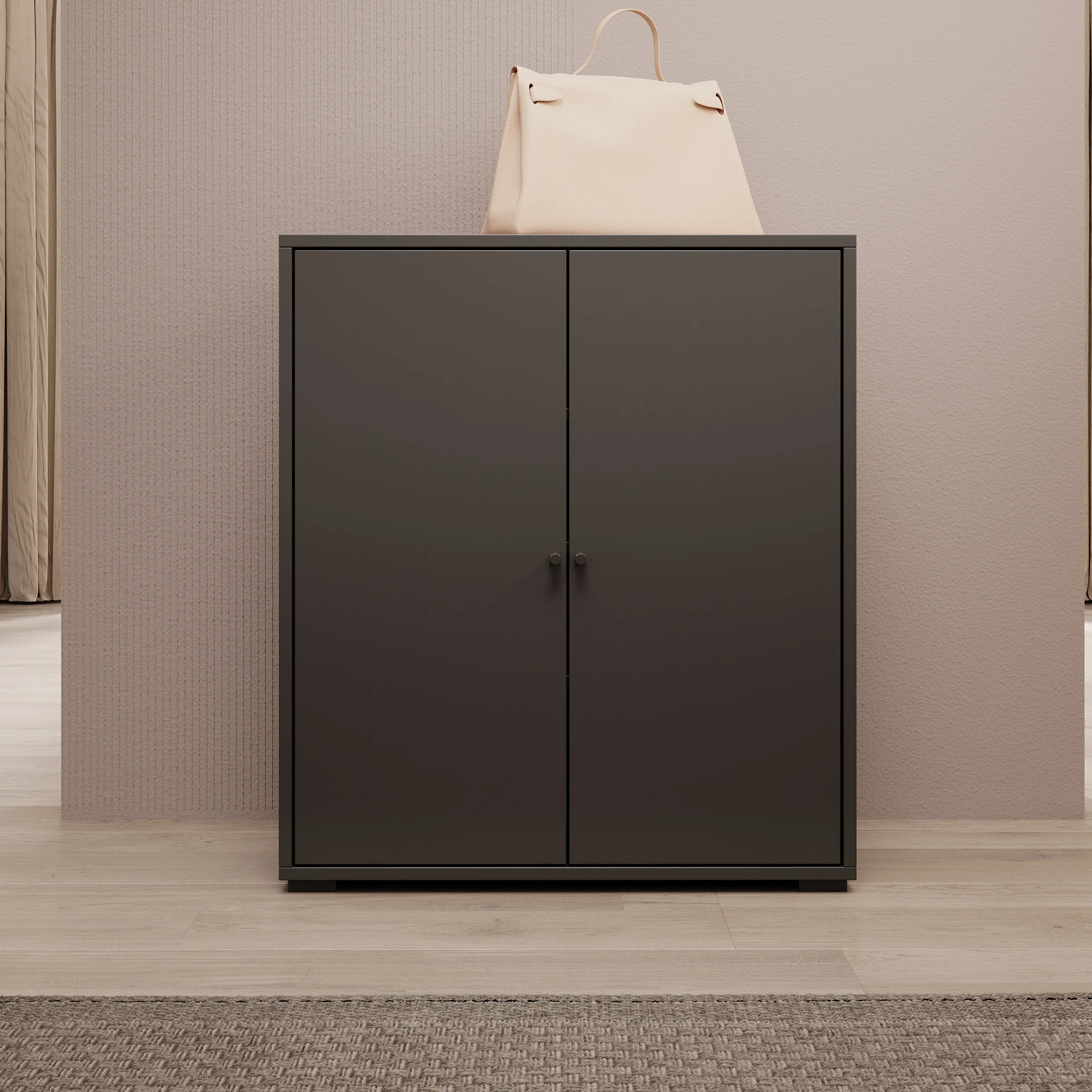Deacon - Schoenenkast - Zwart - 70x33x78 cm - Image 3