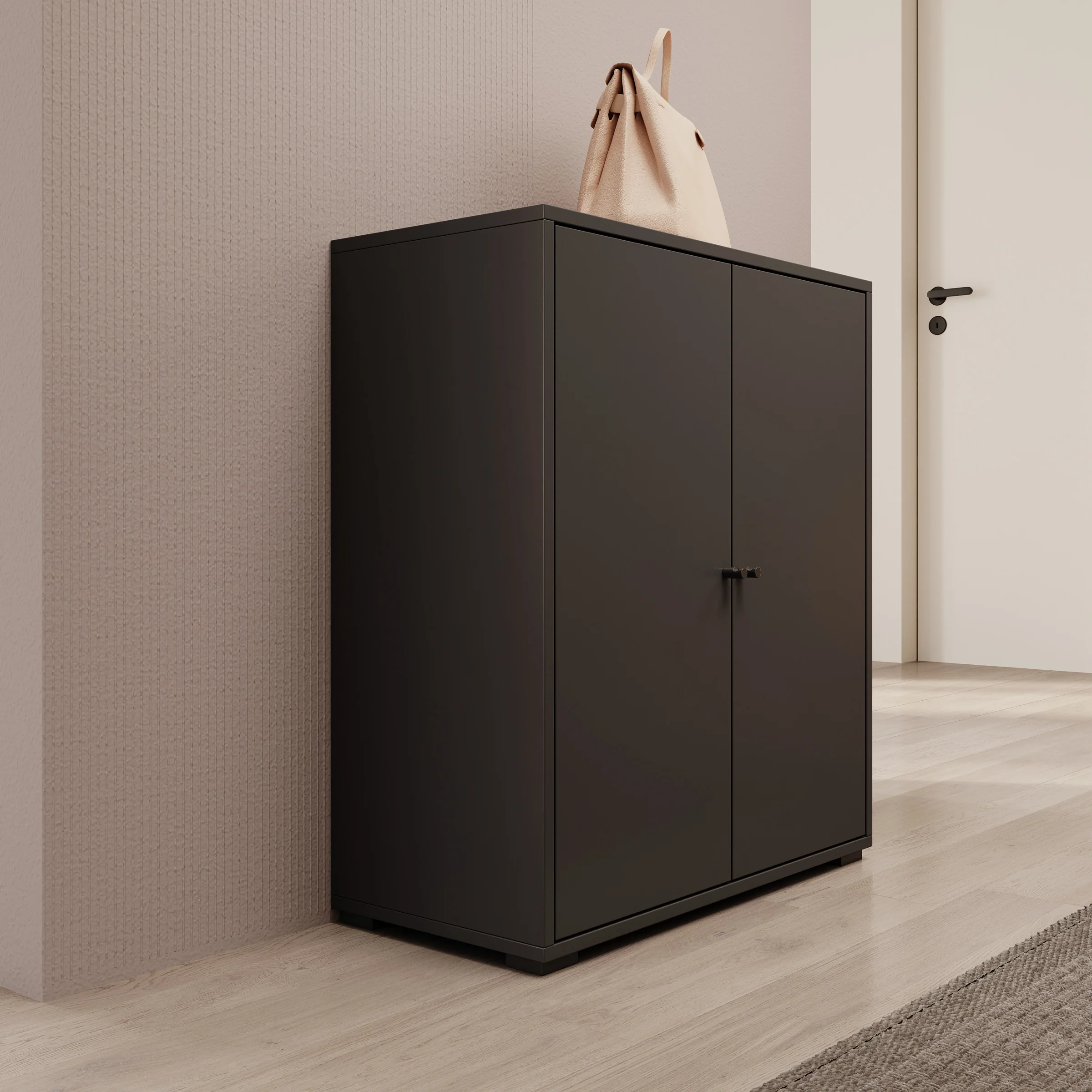 Deacon - Schoenenkast - Zwart - 70x33x78 cm - Image 4