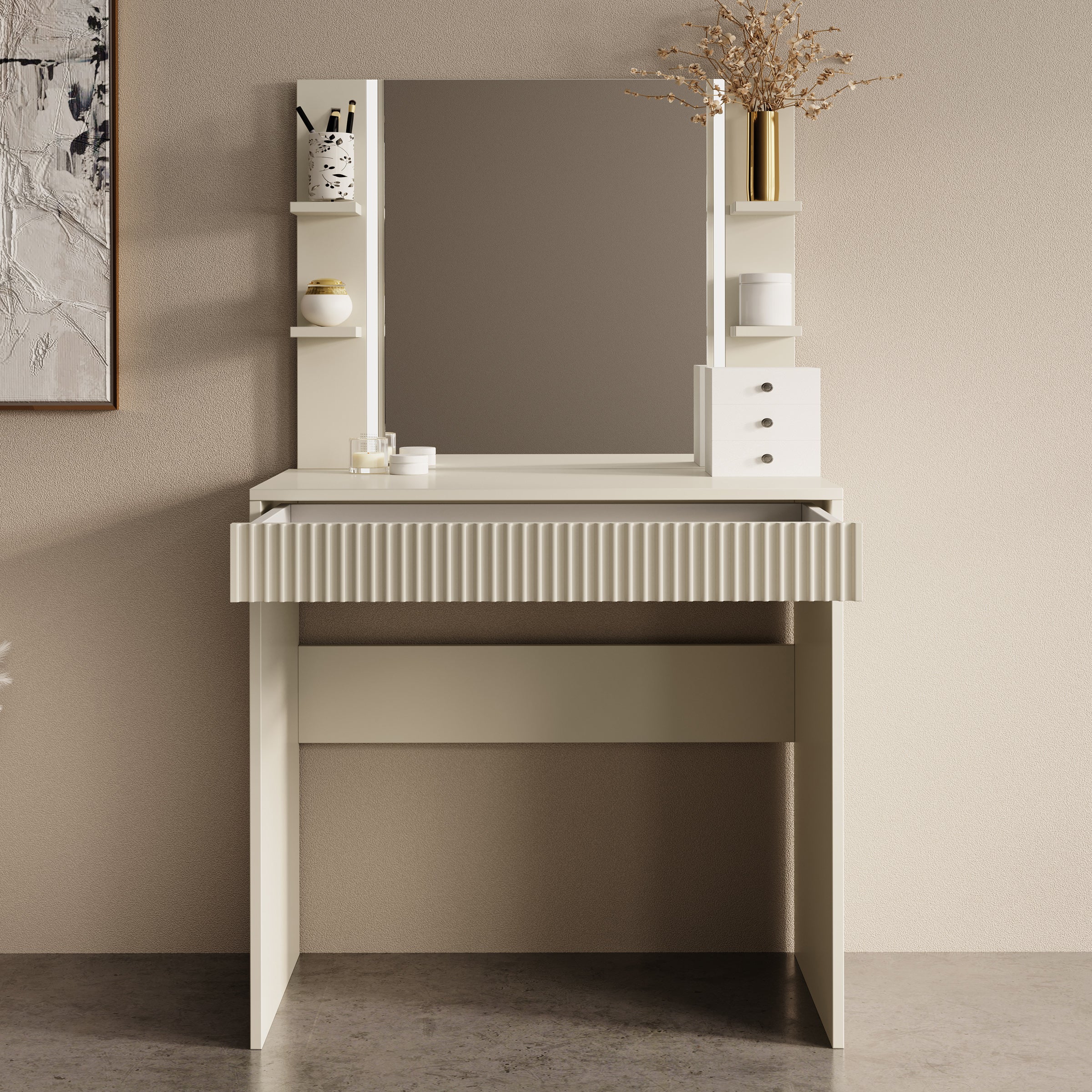 Delaware - Kaptafel - Beige - 80x40 cm - Image 2