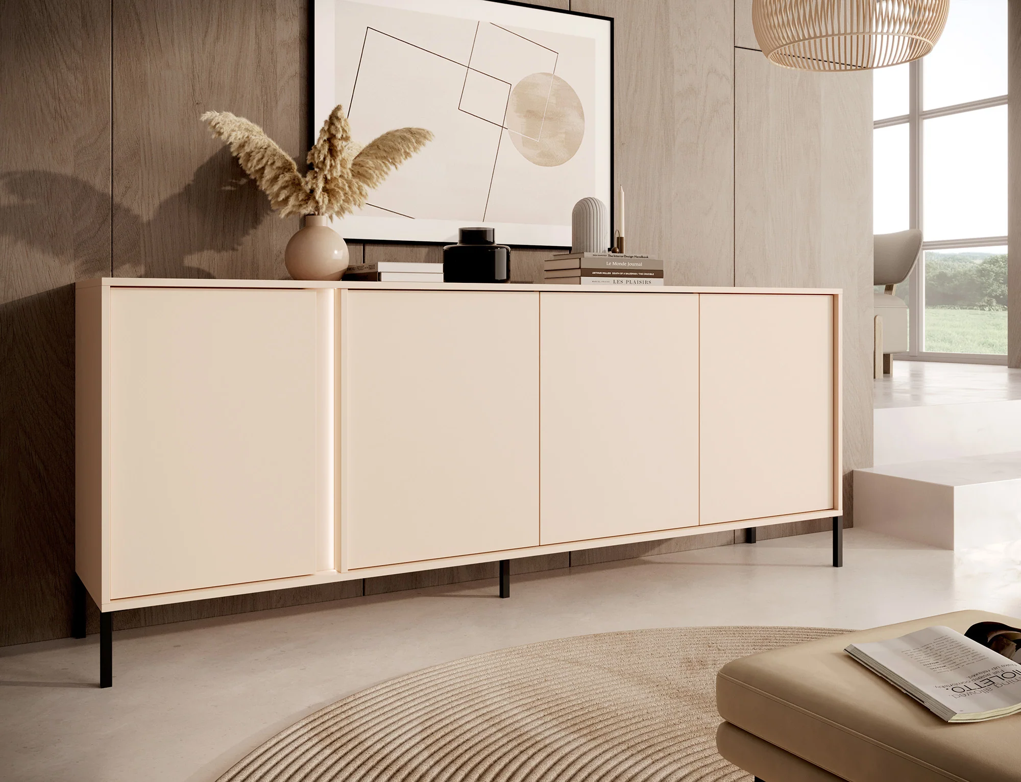 Desert - Dressoir - Beige - 203x40x81 cm