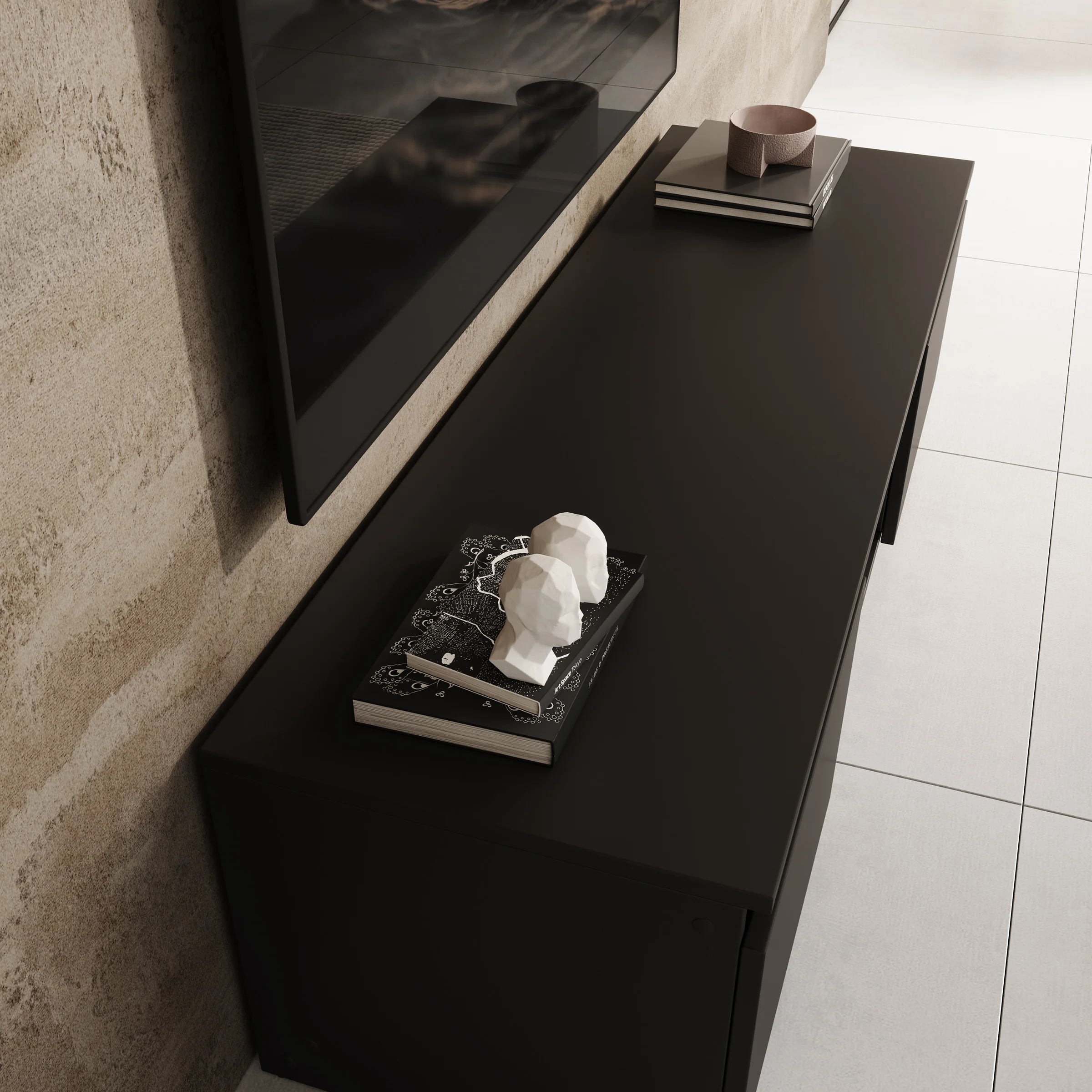 Diaz - TV-Meubel - Zwart - 120x38x36 cm - Image 5