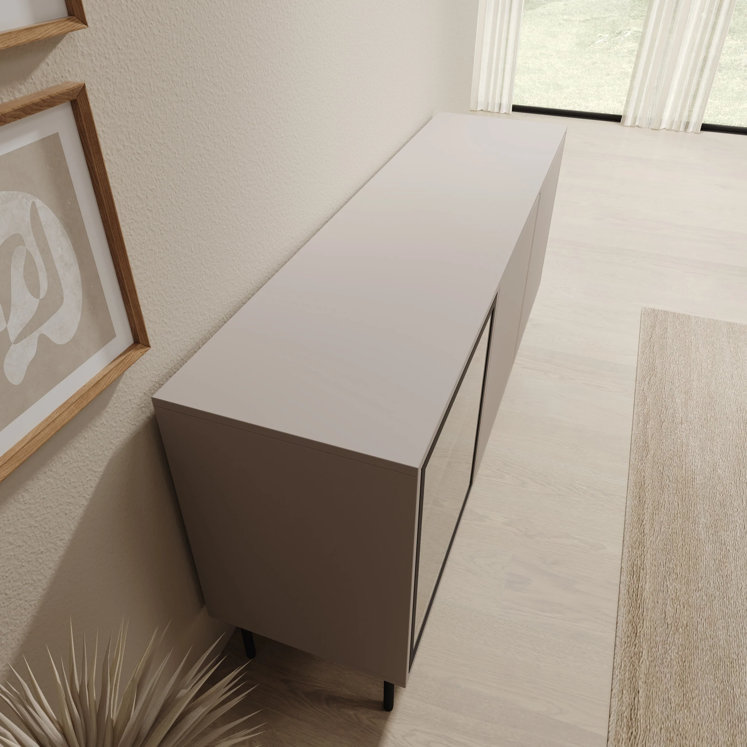 Dimora - Dressoir - Beige - 151x40x75 cm - Image 5