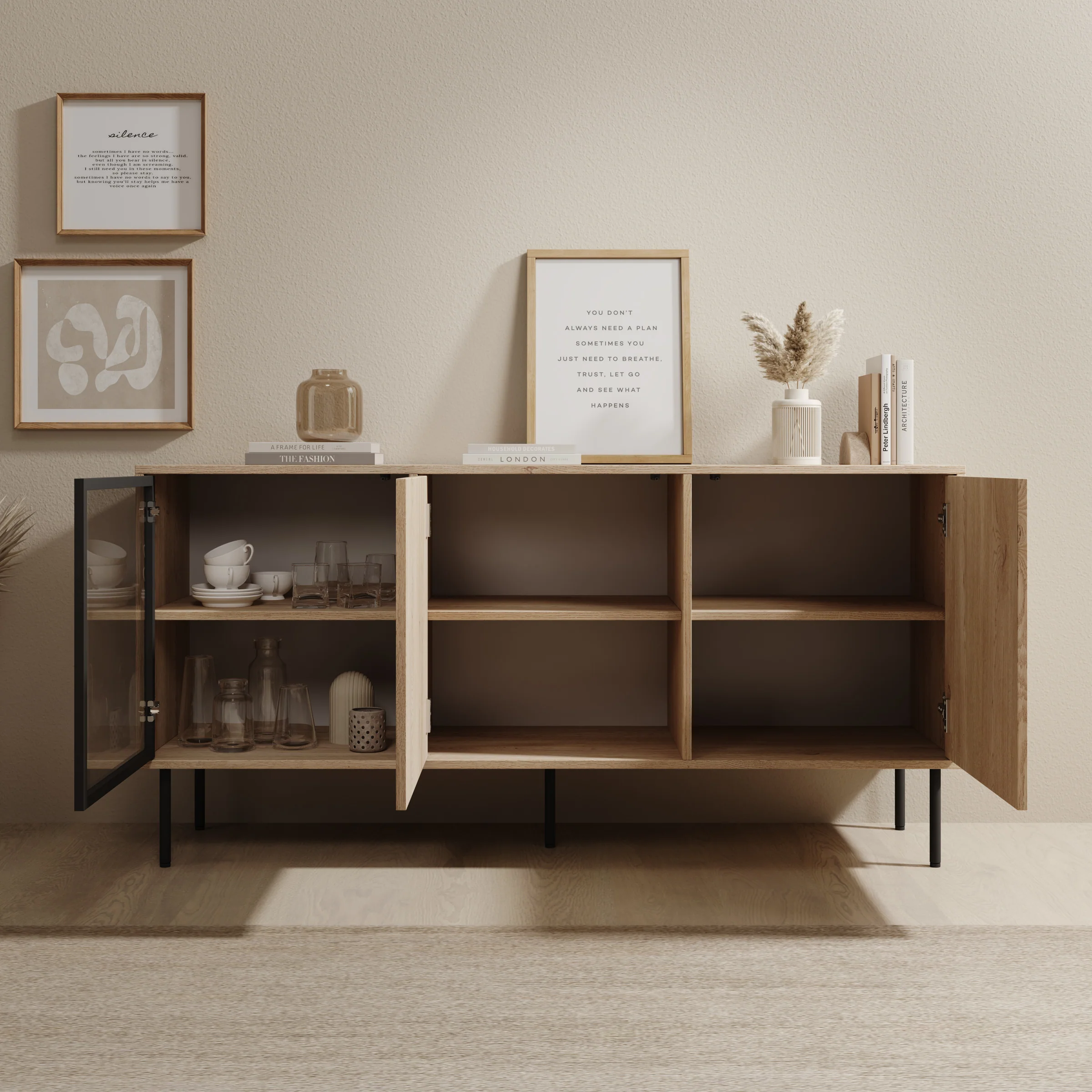 Dimora - Dressoir - Eikenpatroon - 151x40x75 cm - Image 2