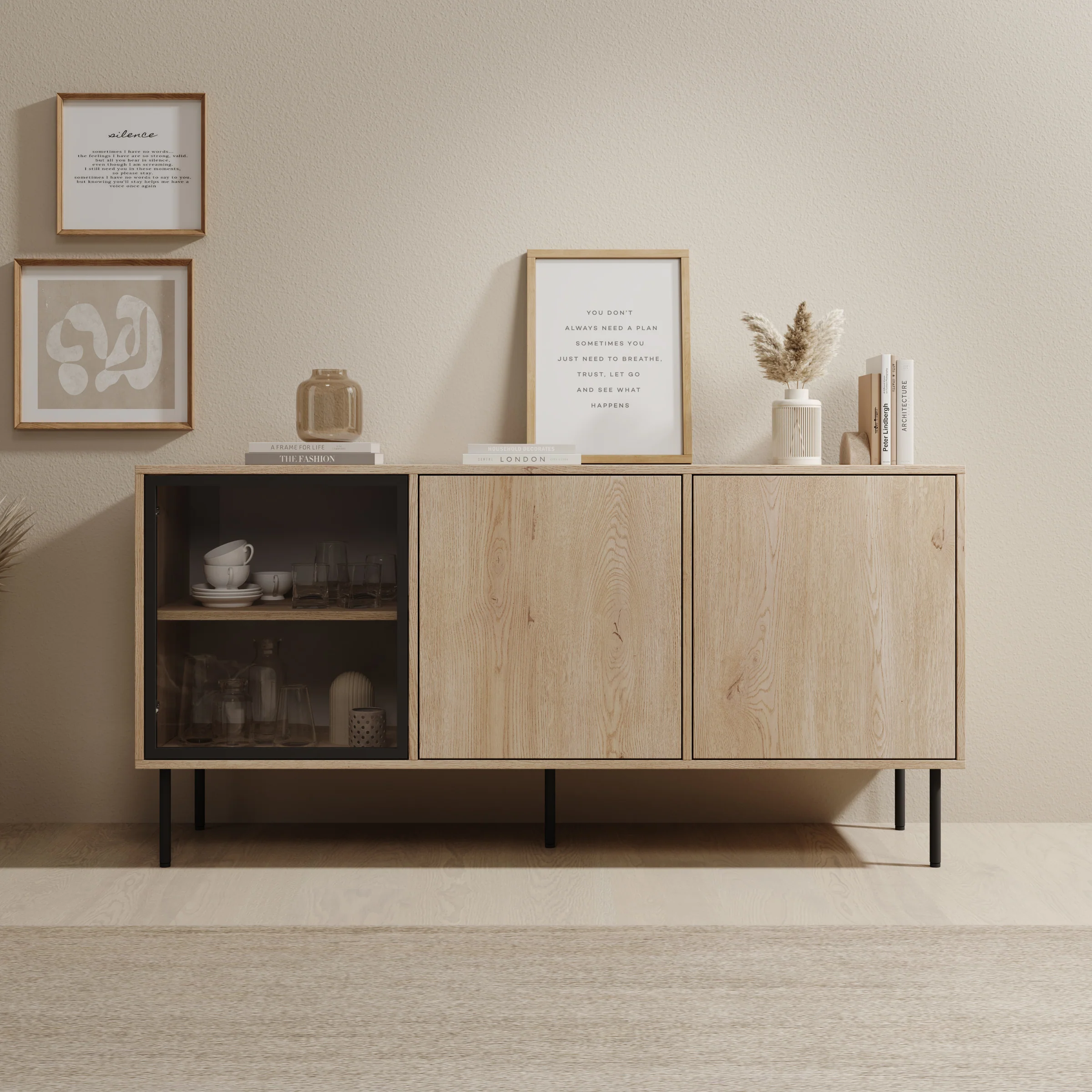 Dimora - Dressoir - Eikenpatroon - 151x40x75 cm - Image 3