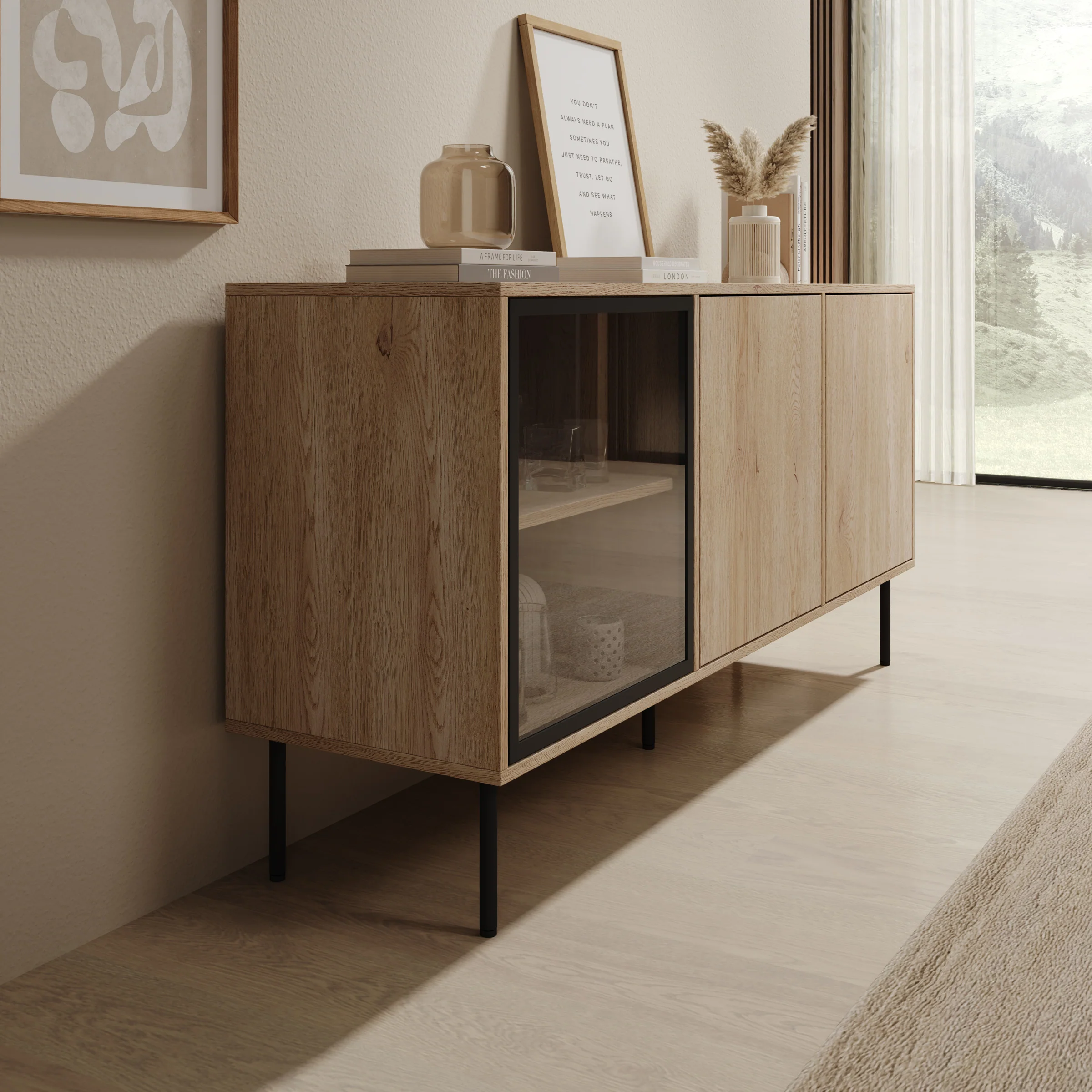 Dimora - Dressoir - Eikenpatroon - 151x40x75 cm - Image 4