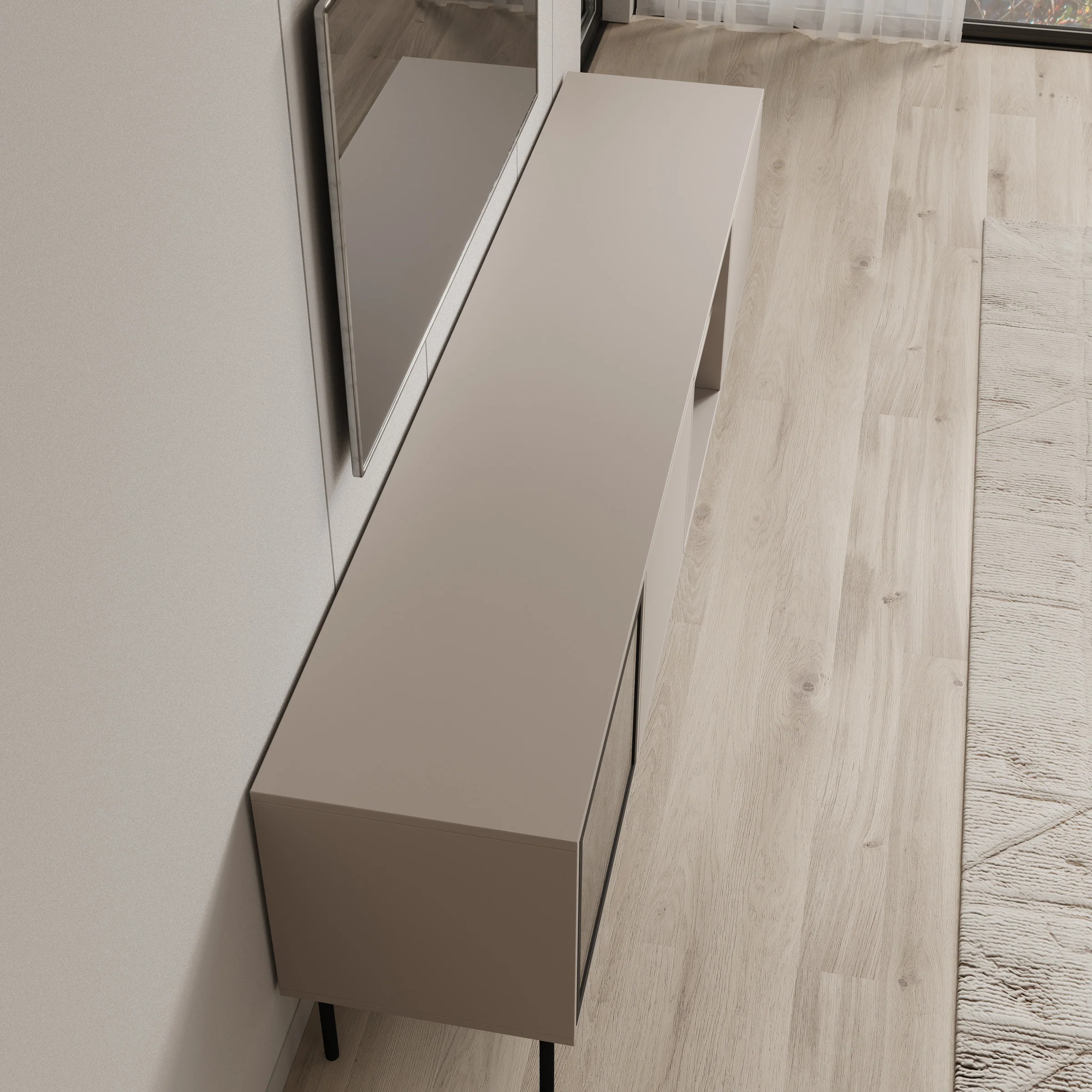 Dimora - TV-Meubel - Beige - 201x40x60 cm - Image 5
