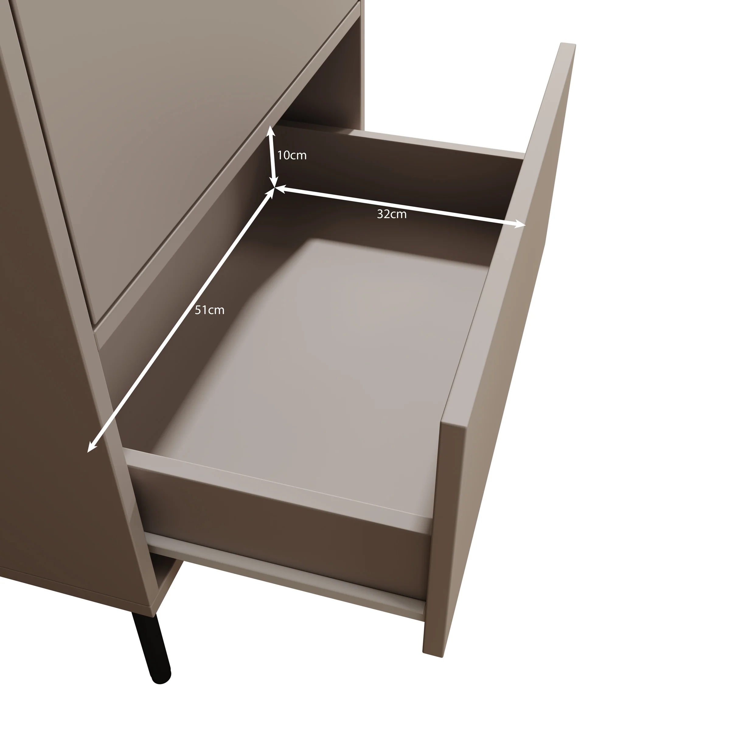 Dimora - Vitrinekast - Eikenpatroon - 60x40x185 cm - Image 6