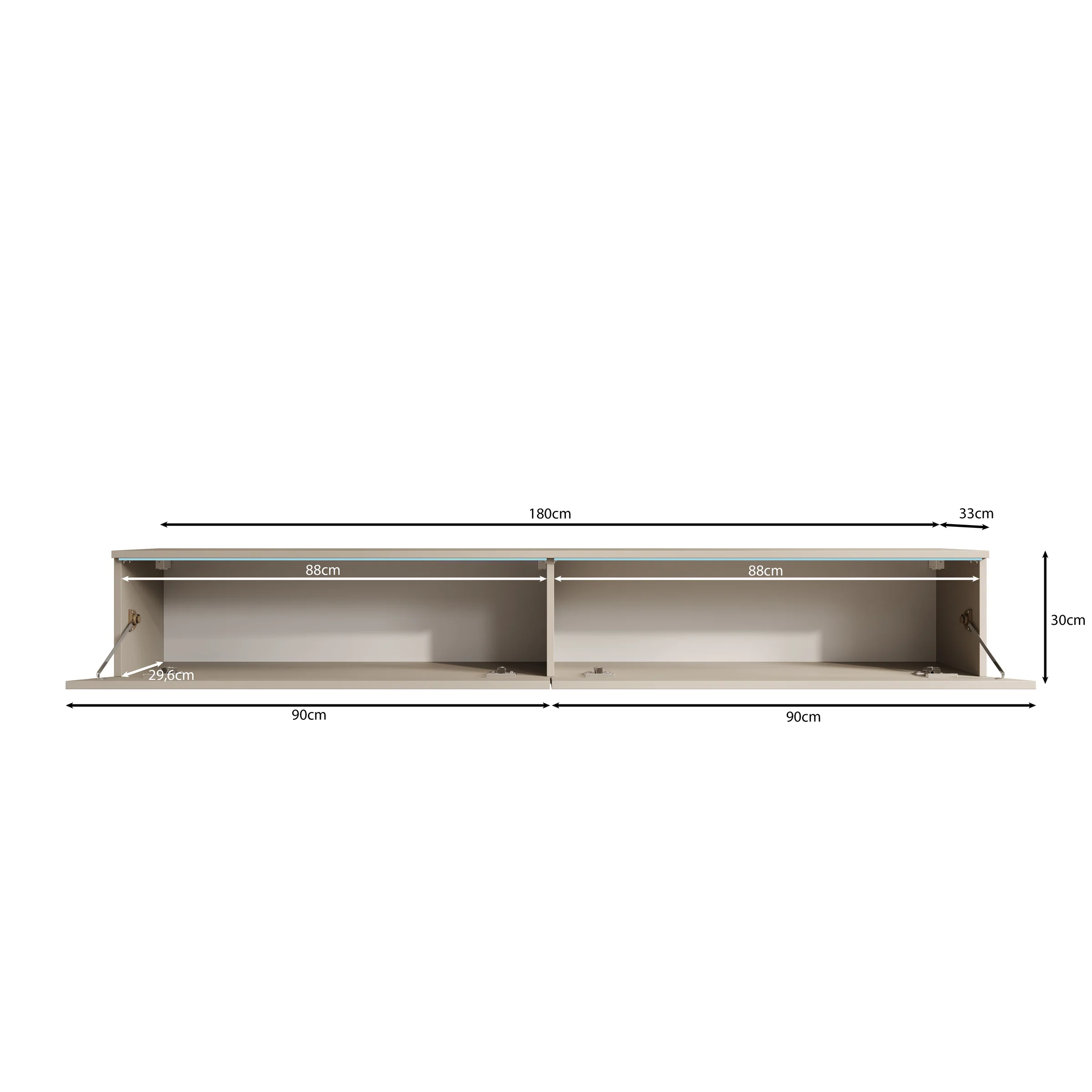 Dixon - TV-Meubel - Groen - 180x33x30 cm - Image 11