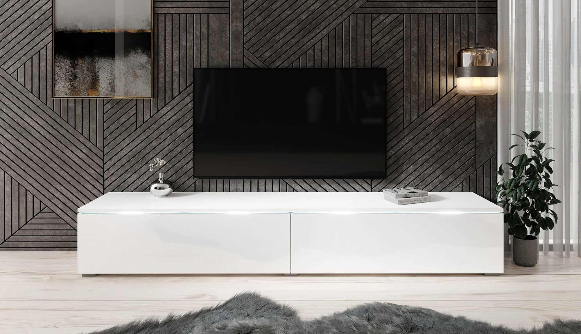 Dixon - TV-Meubel - Wit - 180 cm - Image 3