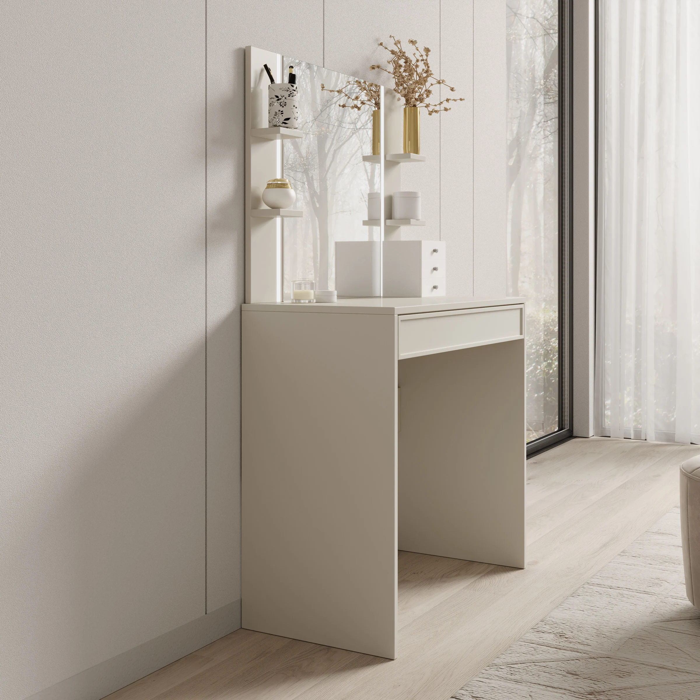 Dominica - Kaptafel - Beige - 80x40x136 cm - Image 4