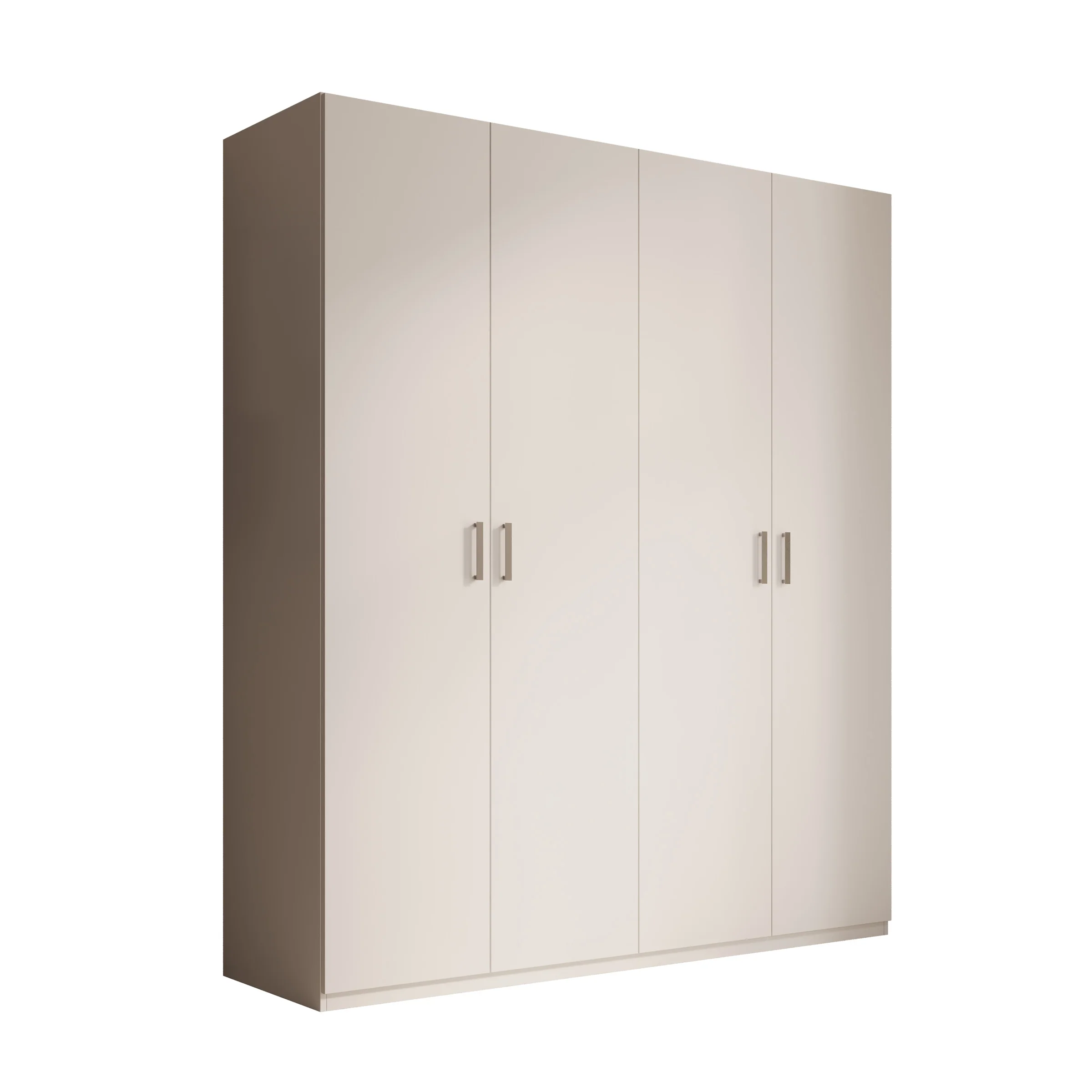 Enzio - Kledingkast 4 deurs - Wit - 178x54x211 cm - Image 6