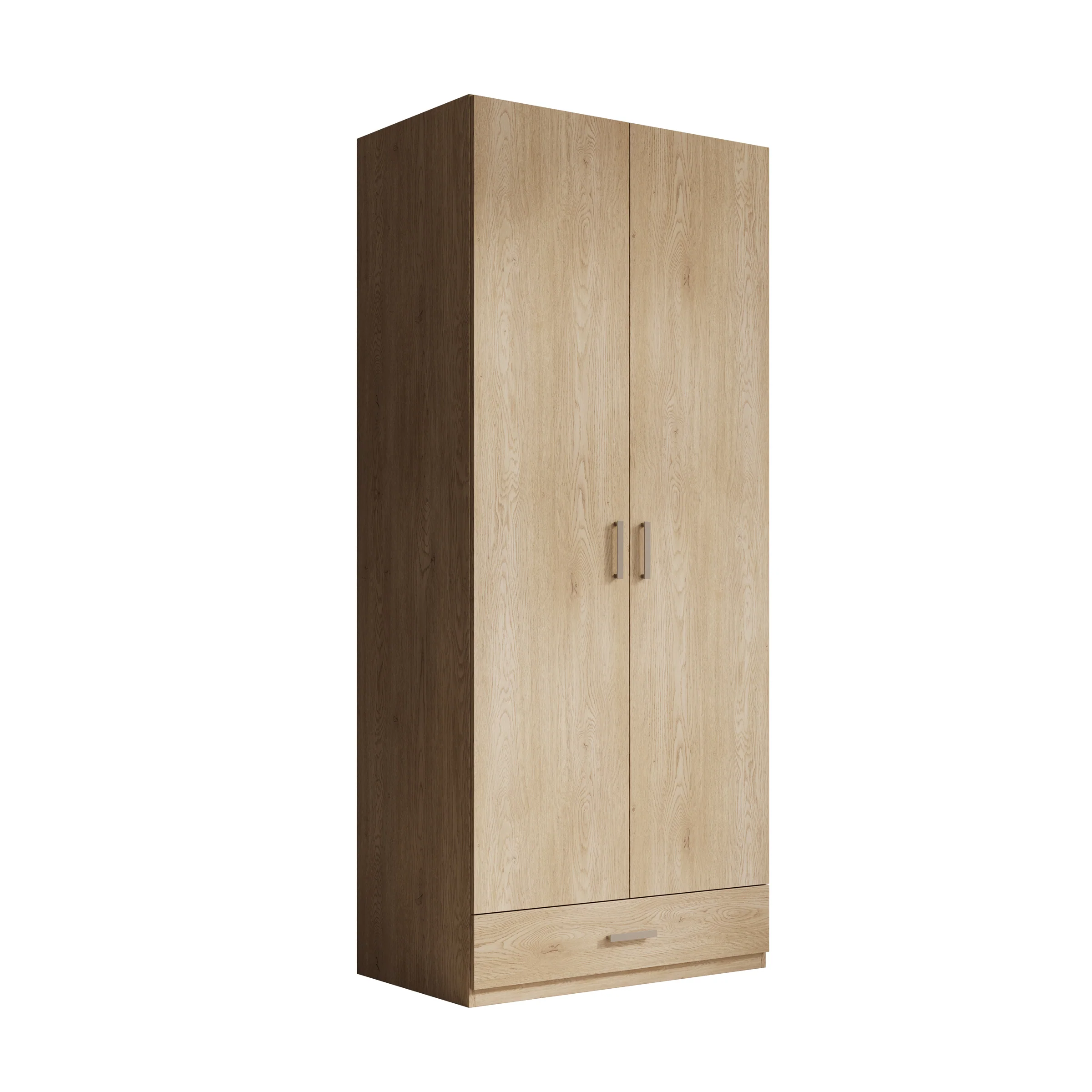 Enzio - Kledingkast met 2 deuren - Eikenpatroon - 90x54x211 cm - Image 7
