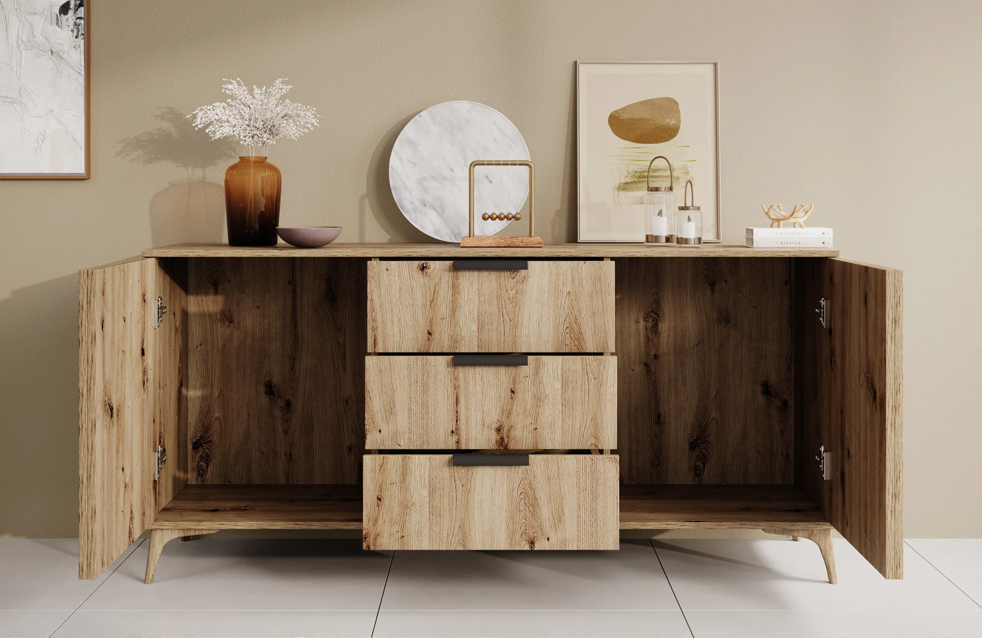 Evy - Dressoir - Eiken - 150x40x72 cm - Image 3