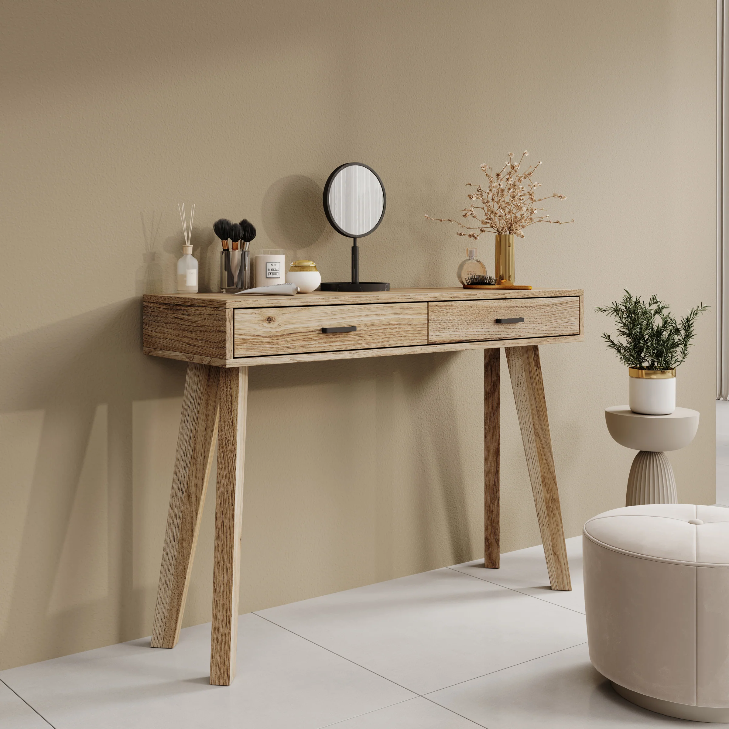 Falero - Kaptafel - Eikenpatroon - 103x35x75 cm