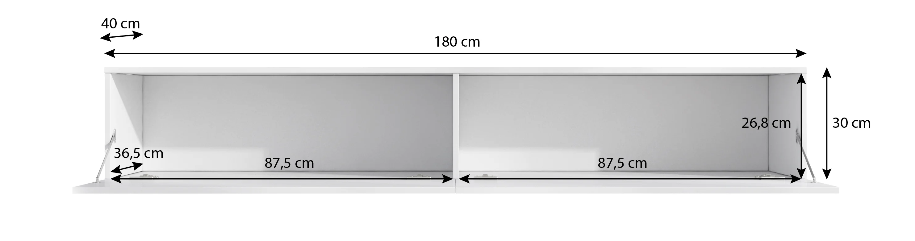 Flame XL - TV-Meubel - Zwart  - 180 cm - Image 5