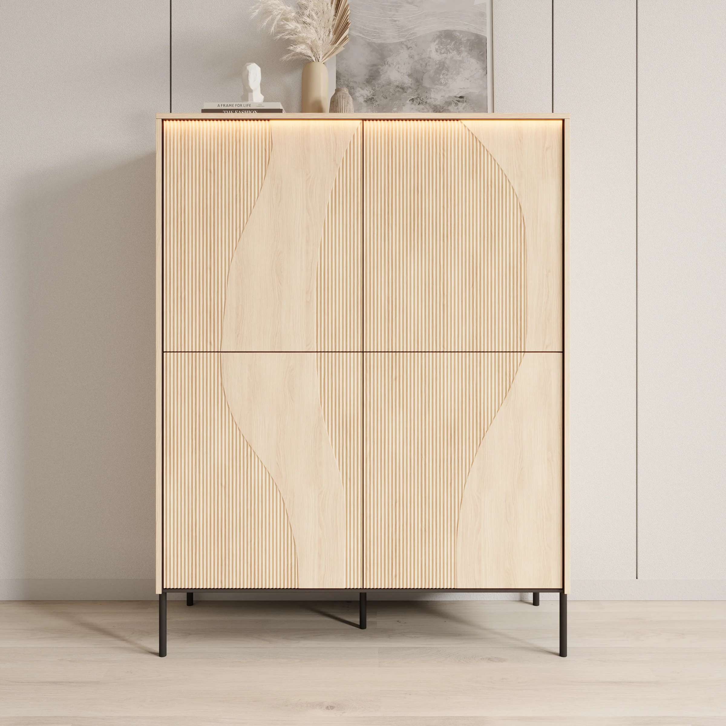 Fontello - Dressoir - Eikenpatroon - 112x40x148 cm - Image 3