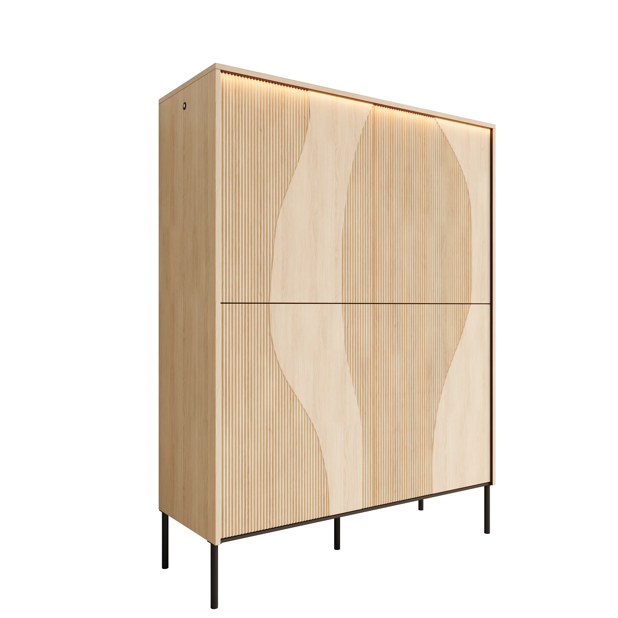 Fontello - Dressoir - Eikenpatroon - 112x40x148 cm - Image 7
