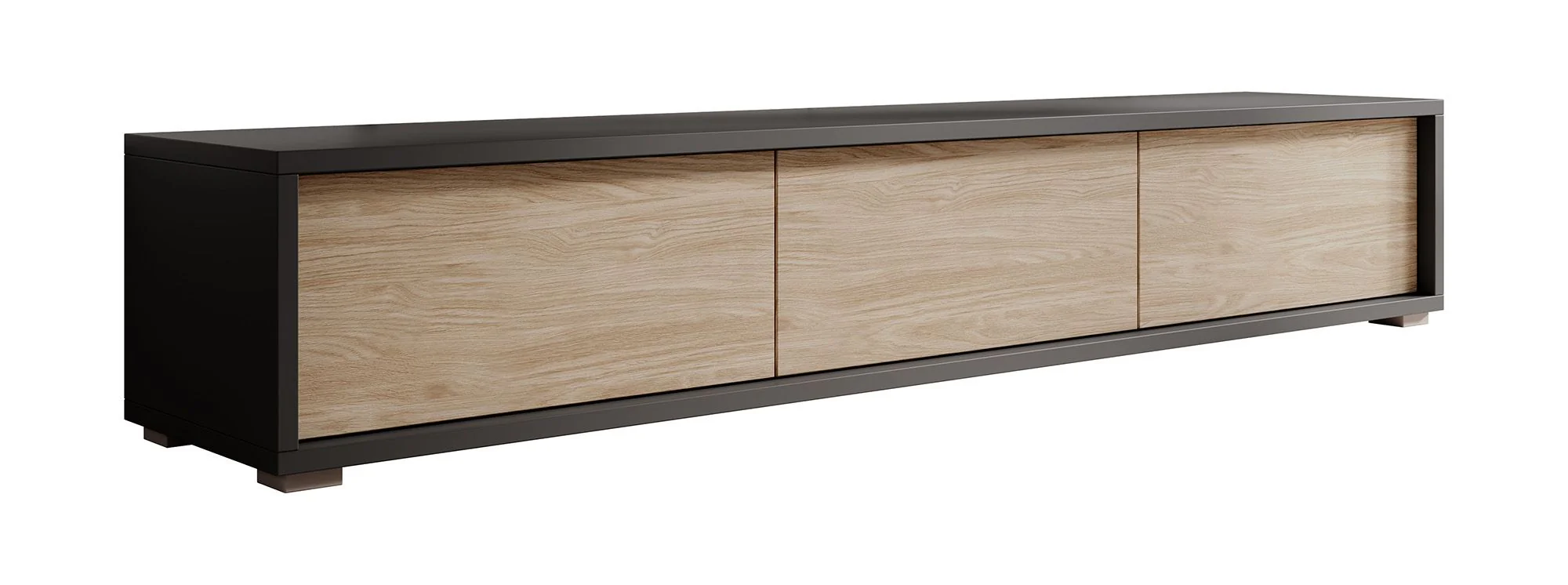 Fortunato - TV-Meubel - Antraciet/eiken - 180 cm - Image 10
