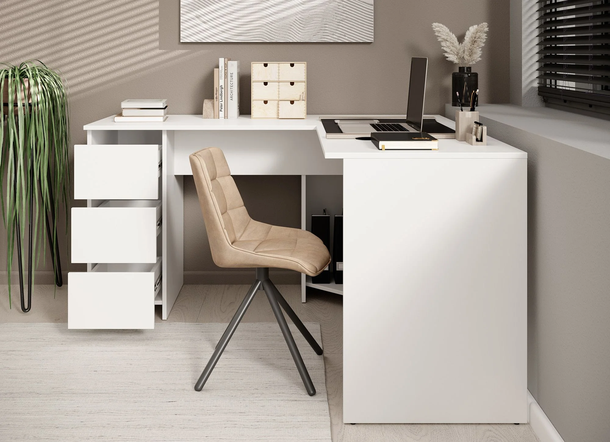 Fuenta - Bureau - Wit - 142x142 cm - Image 3