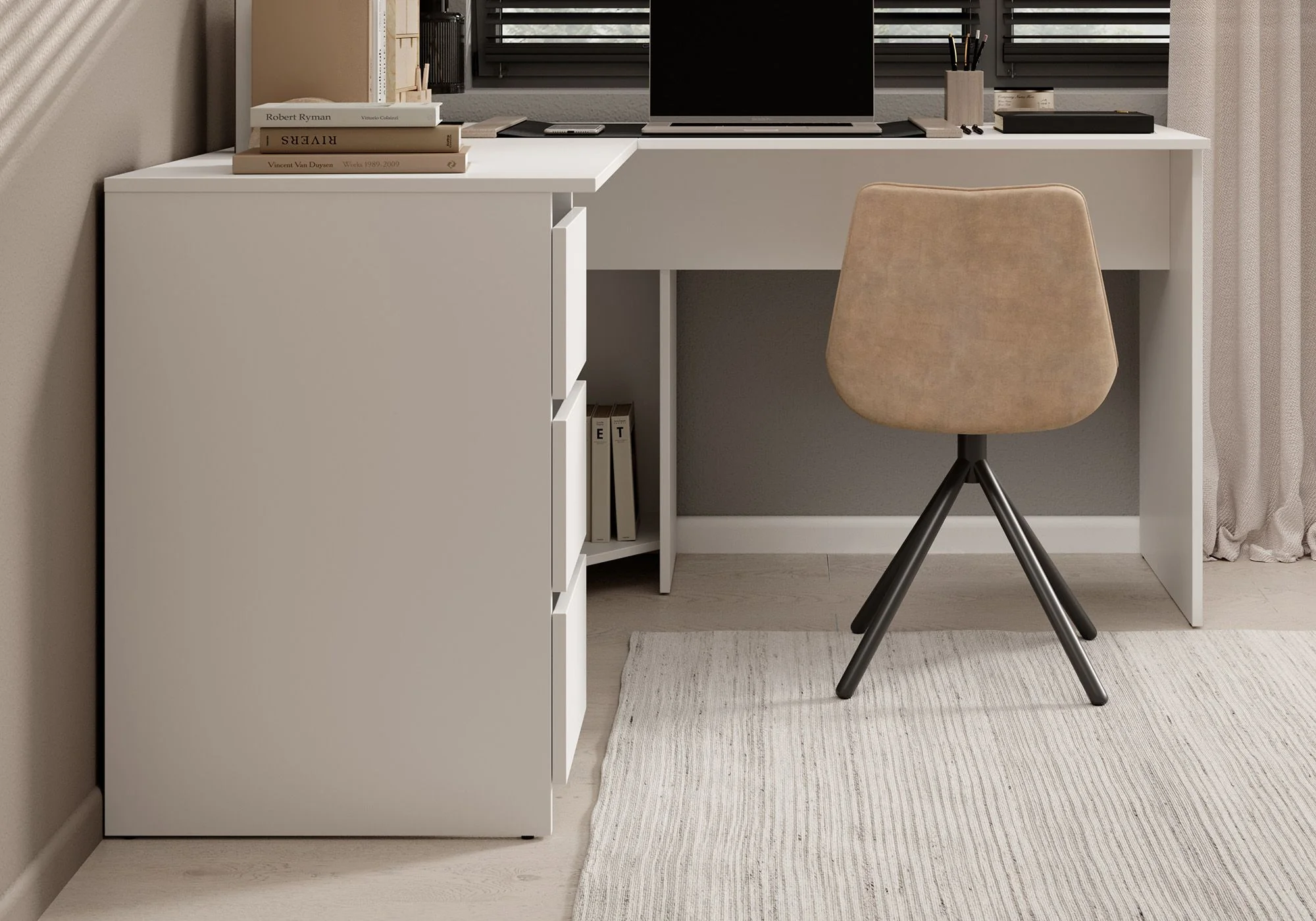 Fuenta - Bureau - Wit - 142x142 cm - Image 4