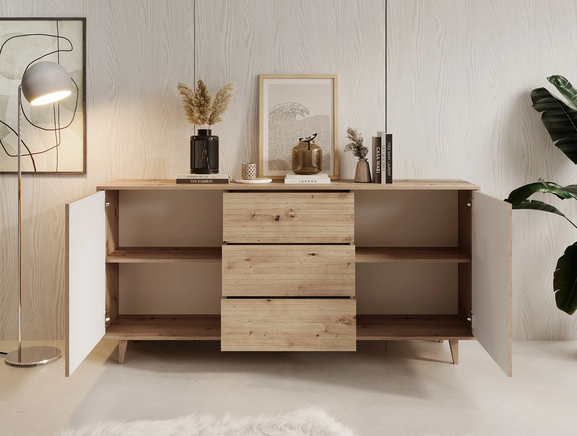 Fuzeta - Dressoir - Eiken - 180x40x84 cm - Image 3