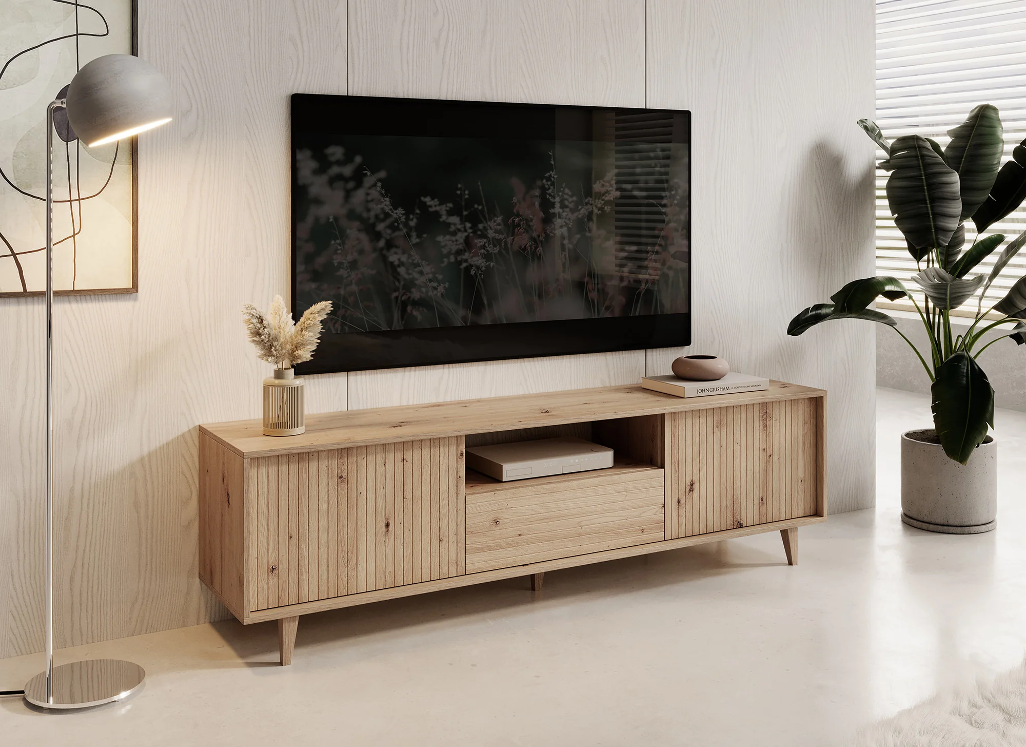 Fuzeta - TV-Meubel - Eiken - 180 cm