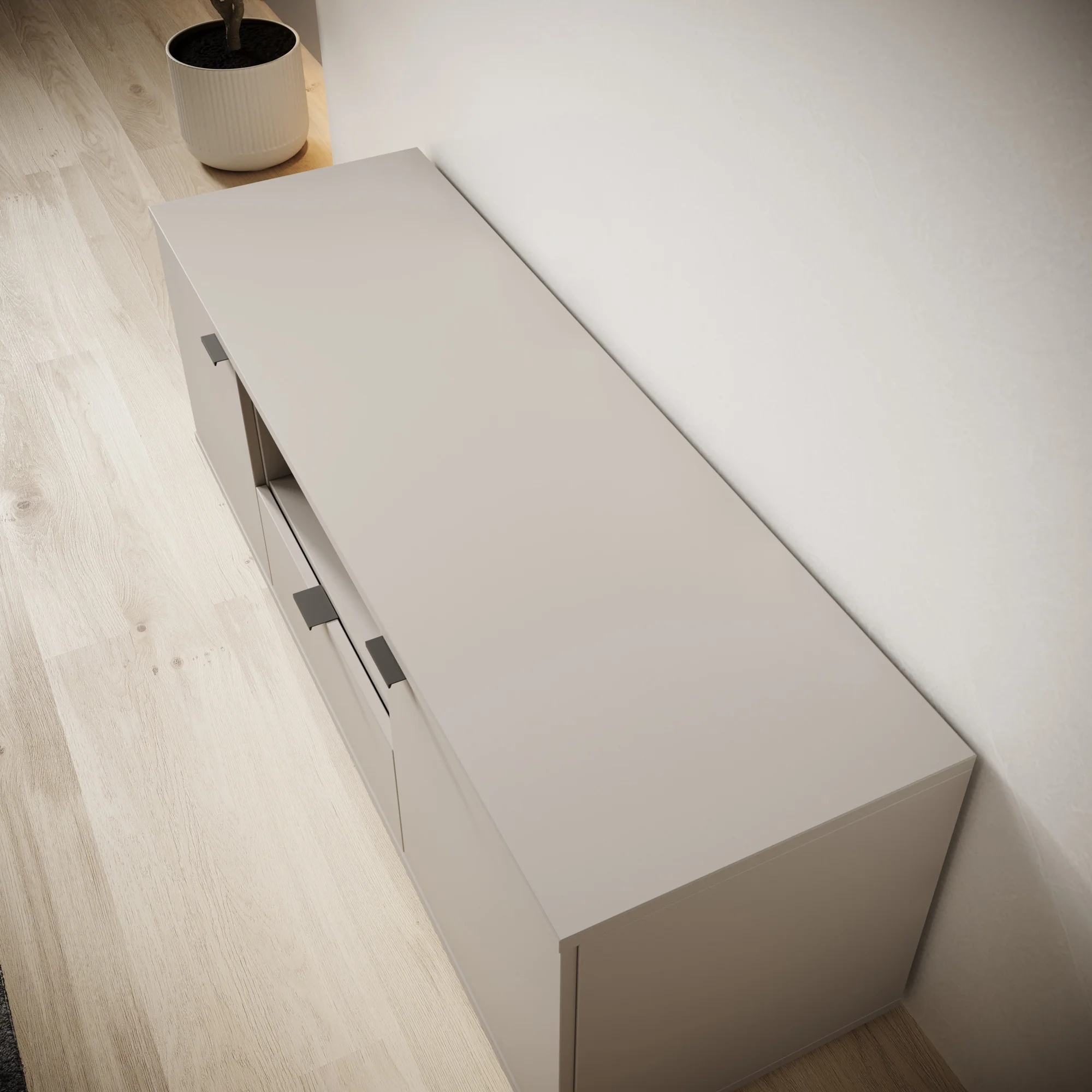 Galeno - TV-Meubel - Beige - 130x41x44 cm - Image 5