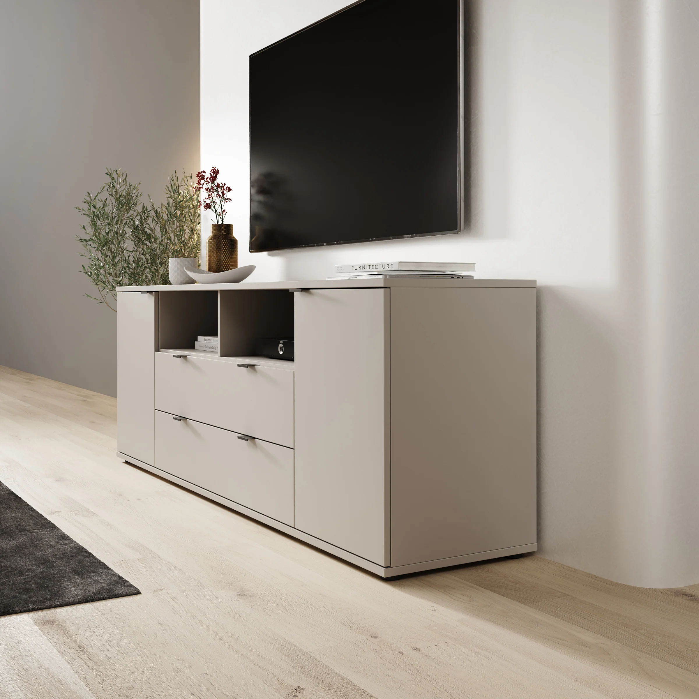 Galeno - TV-Meubel - Beige - 180x41x63 cm - Image 4