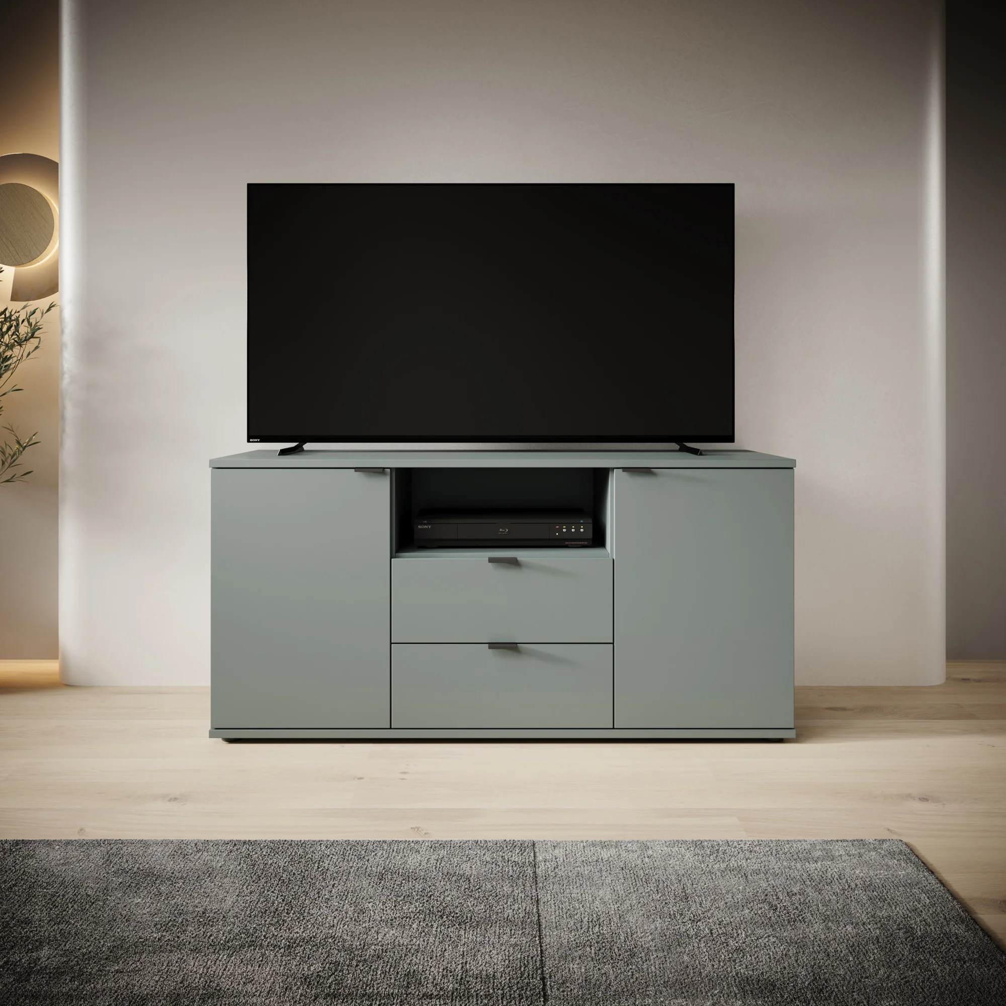 Galeno - TV-Meubel - Groen - 130x41x63 cm - Image 3