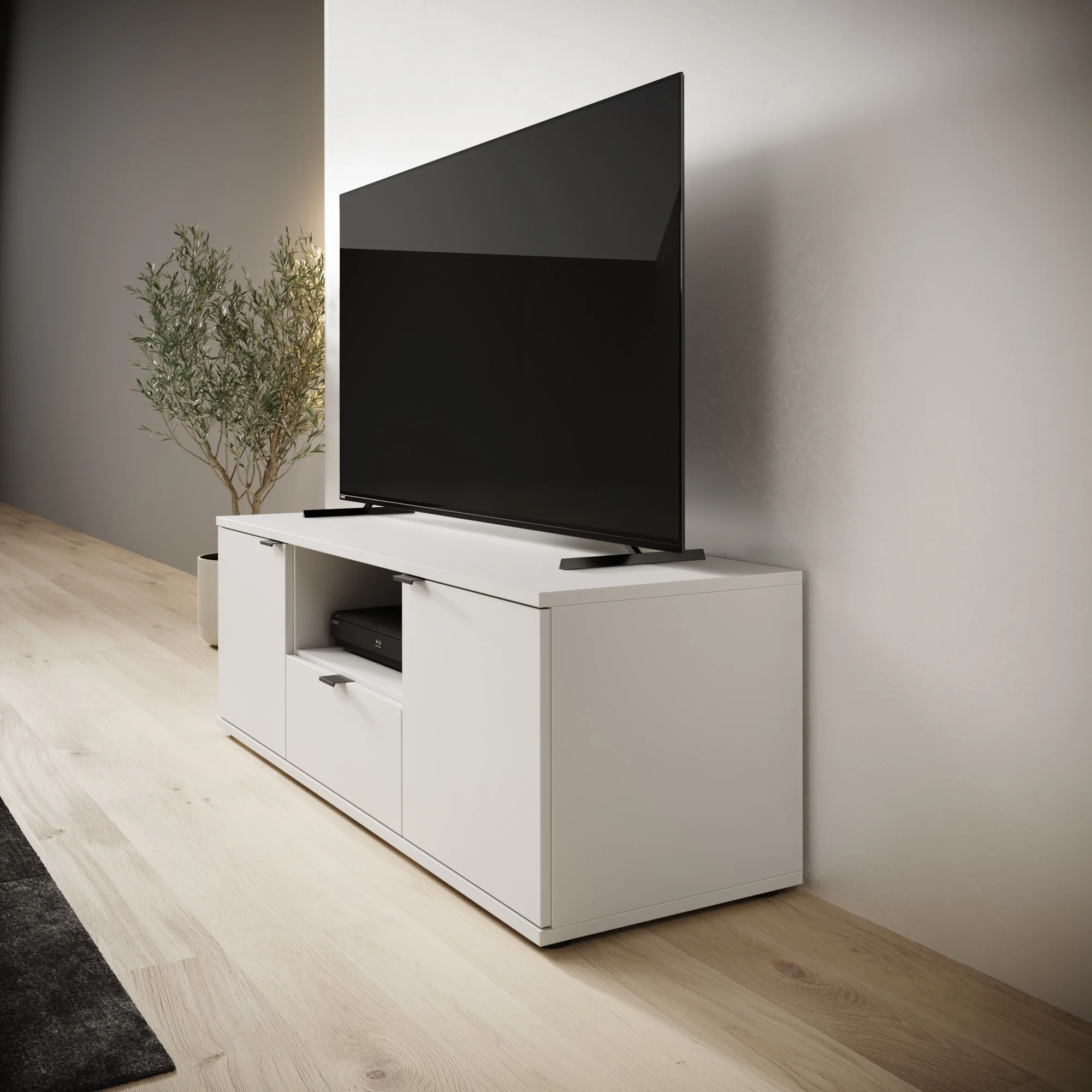 Galeno - TV-Meubel - Lichtgrijs - 130x41x44 cm - Image 4