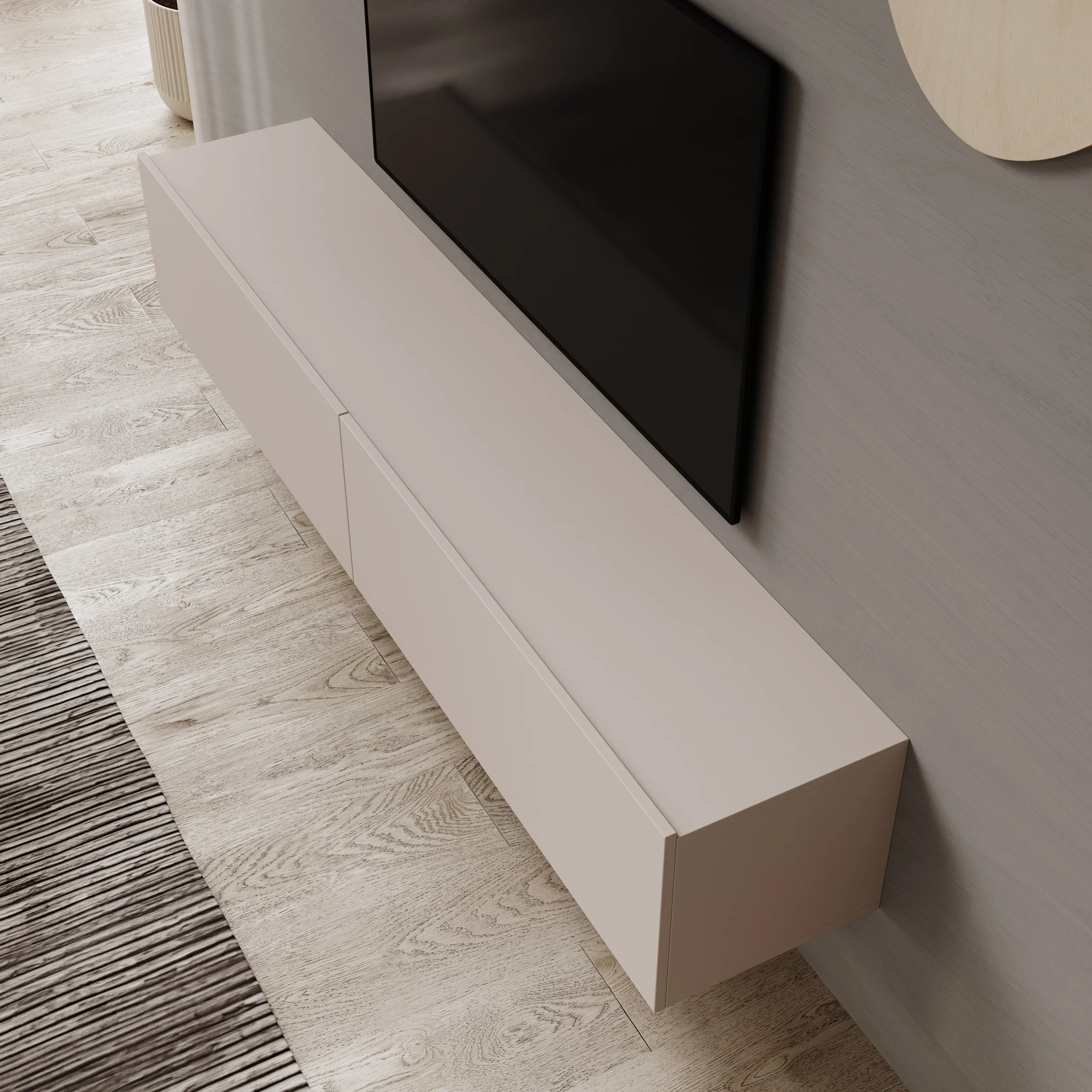 Gelvio - TV-Meubel - Beige - 180x32x32 cm - Image 5