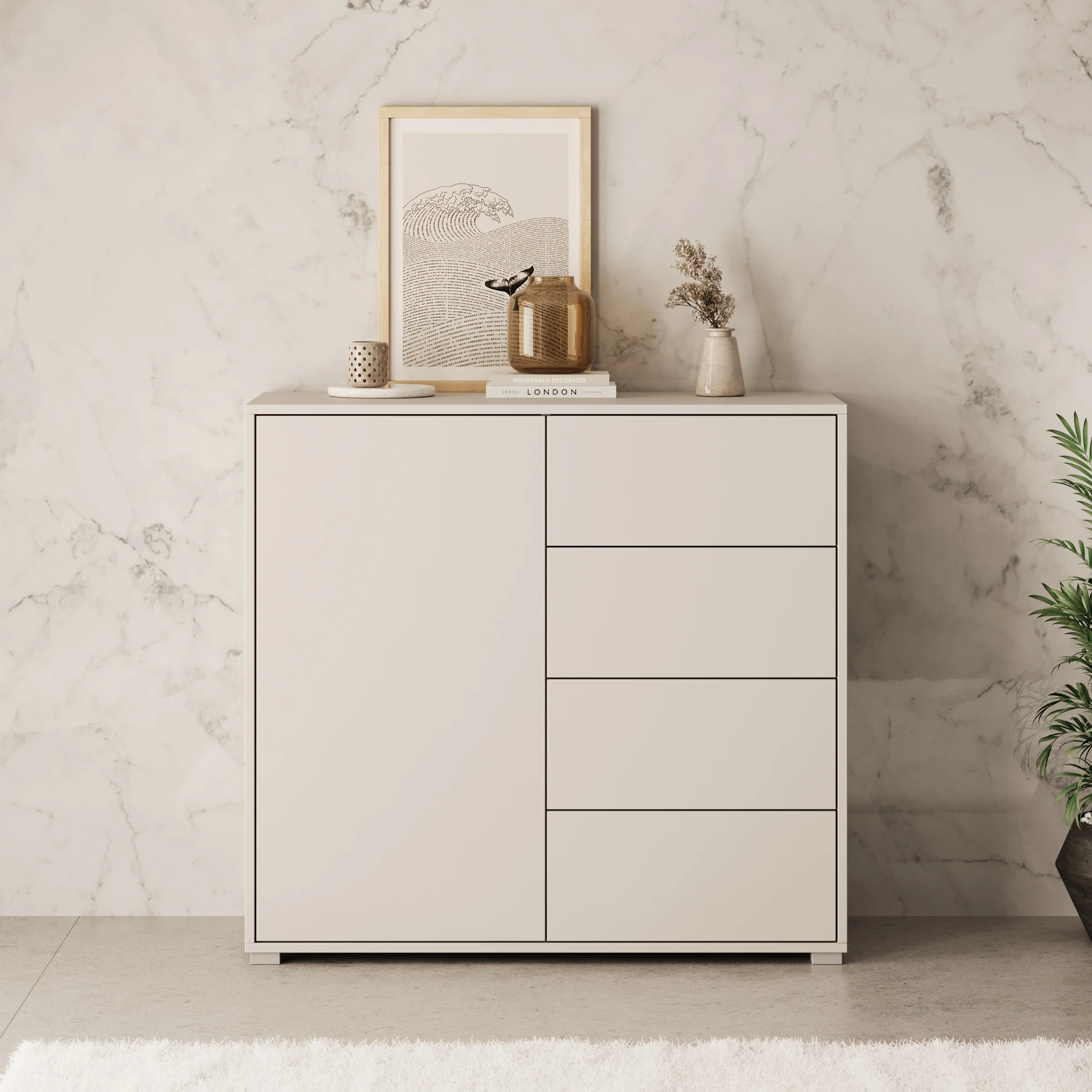 Gideon - Dressoir - Beige - 100x41x93 cm - Image 3