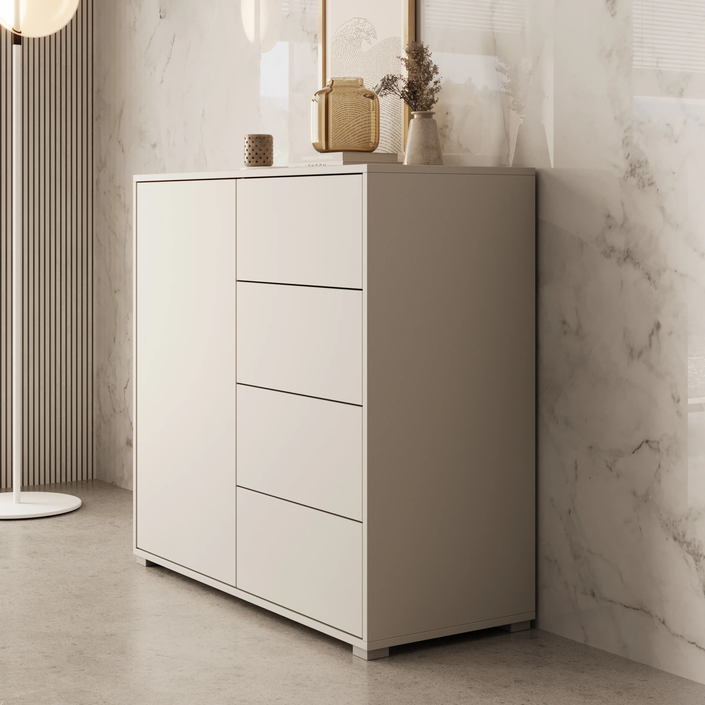Gideon - Dressoir - Beige - 100x41x93 cm - Image 4