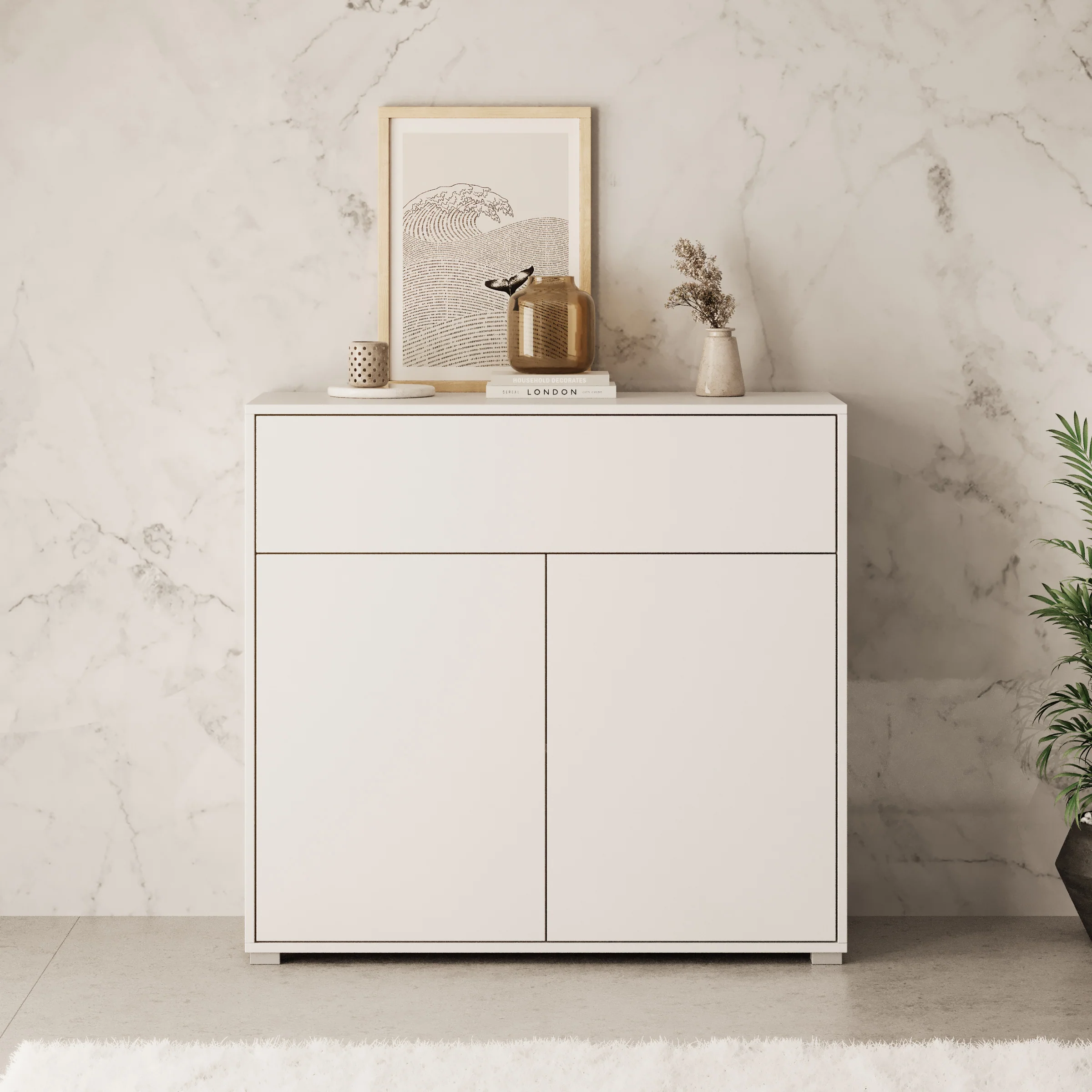 Gideon - Dressoir - Wit - 100x40x93 cm - Image 3