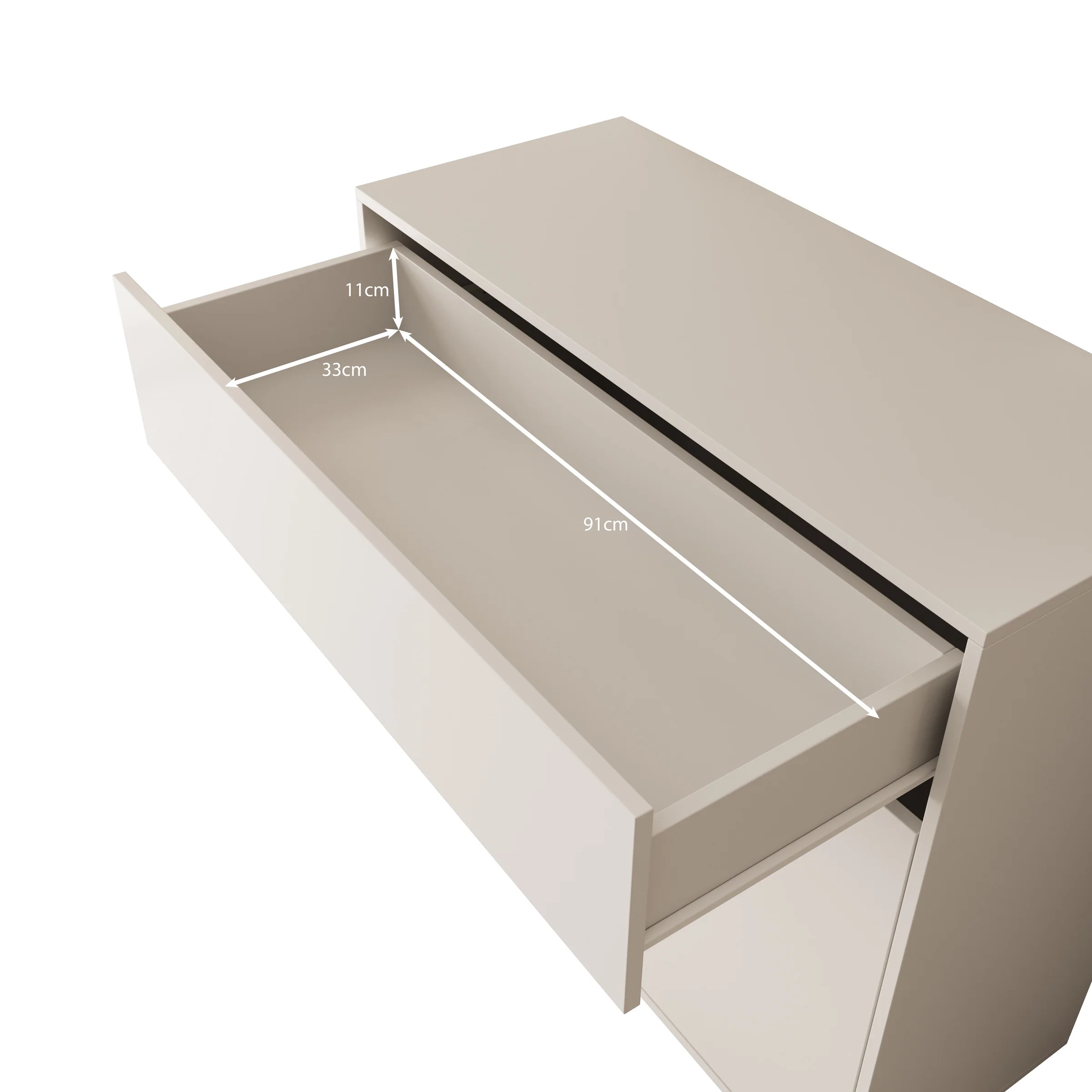 Gideon - Dressoir - Wit - 100x40x93 cm - Image 6
