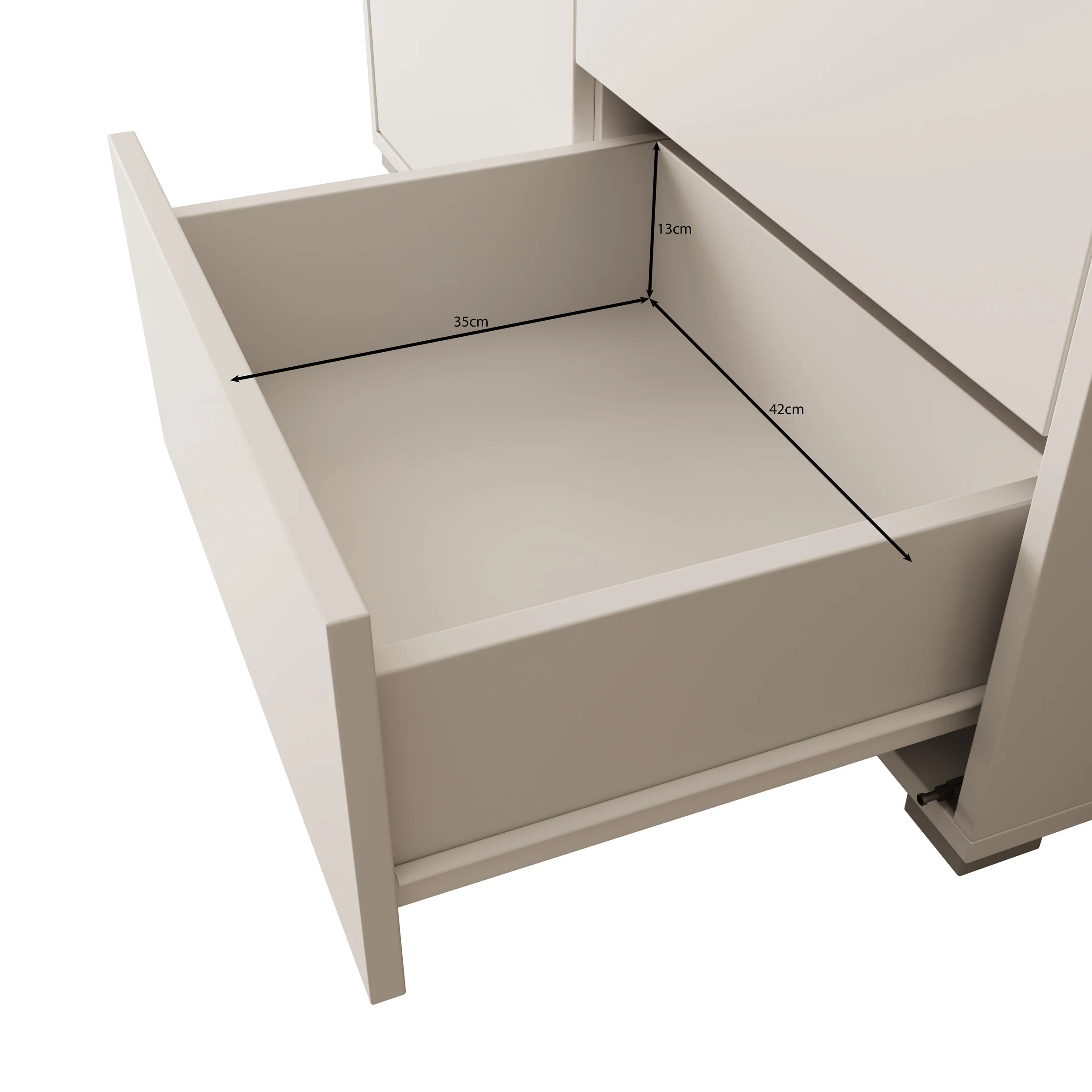 Gideon - Dressoir - Wit - 100x41x93 cm - Image 6