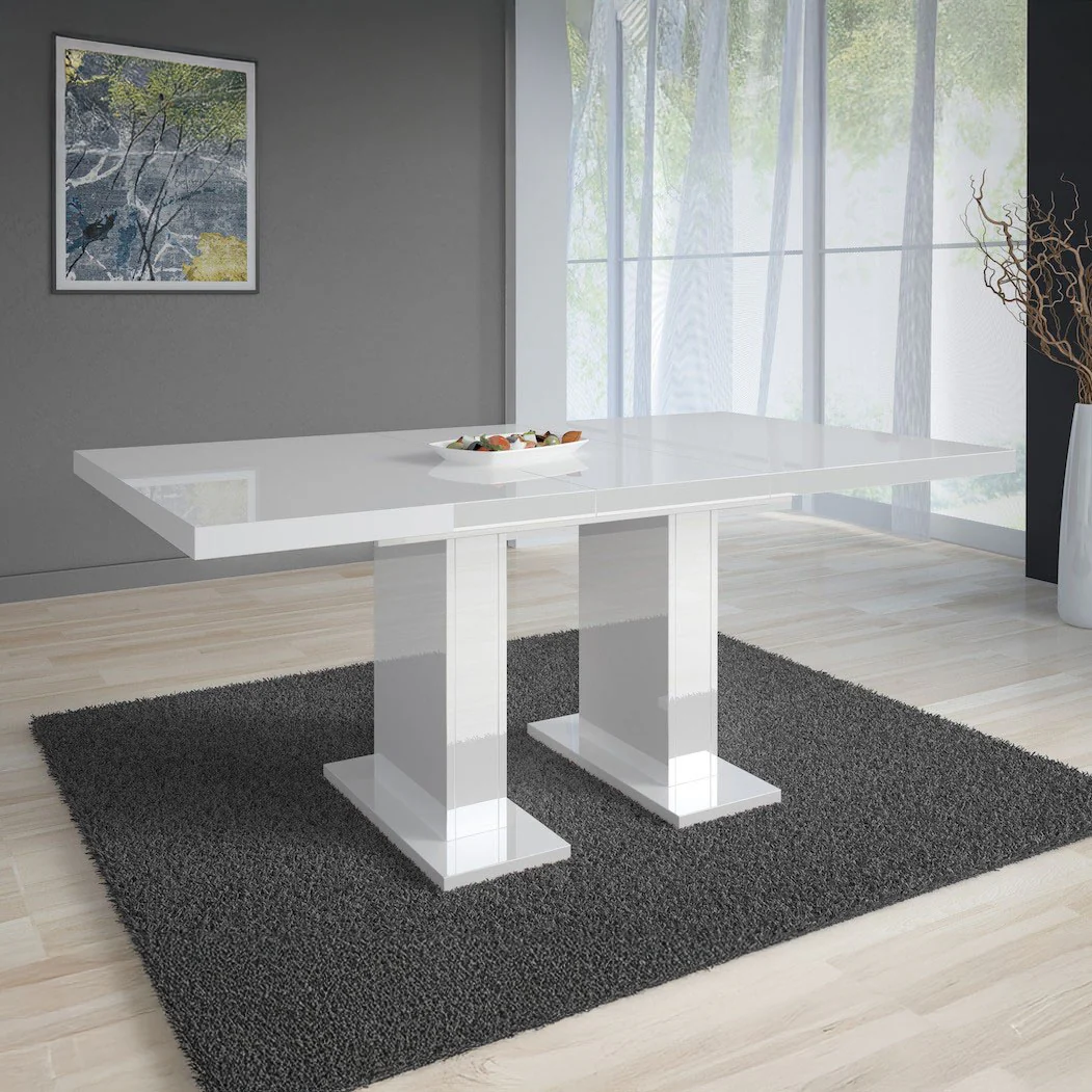 Glamour - Eetkamertafel - Wit - 120x80x76 cm - Image 2