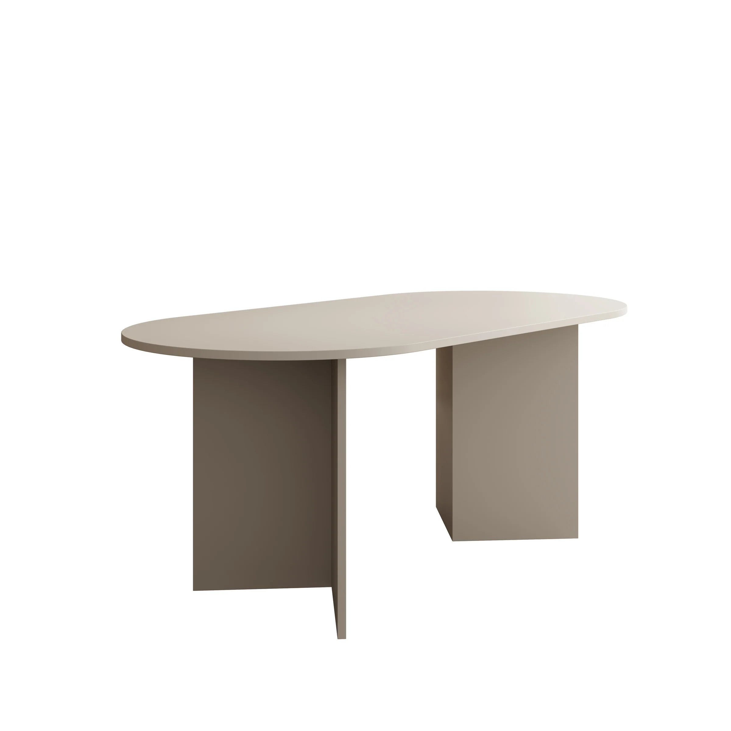 Glenne - Eetkamertafel ovaal - Beige - 185x90x75 cm - Image 5