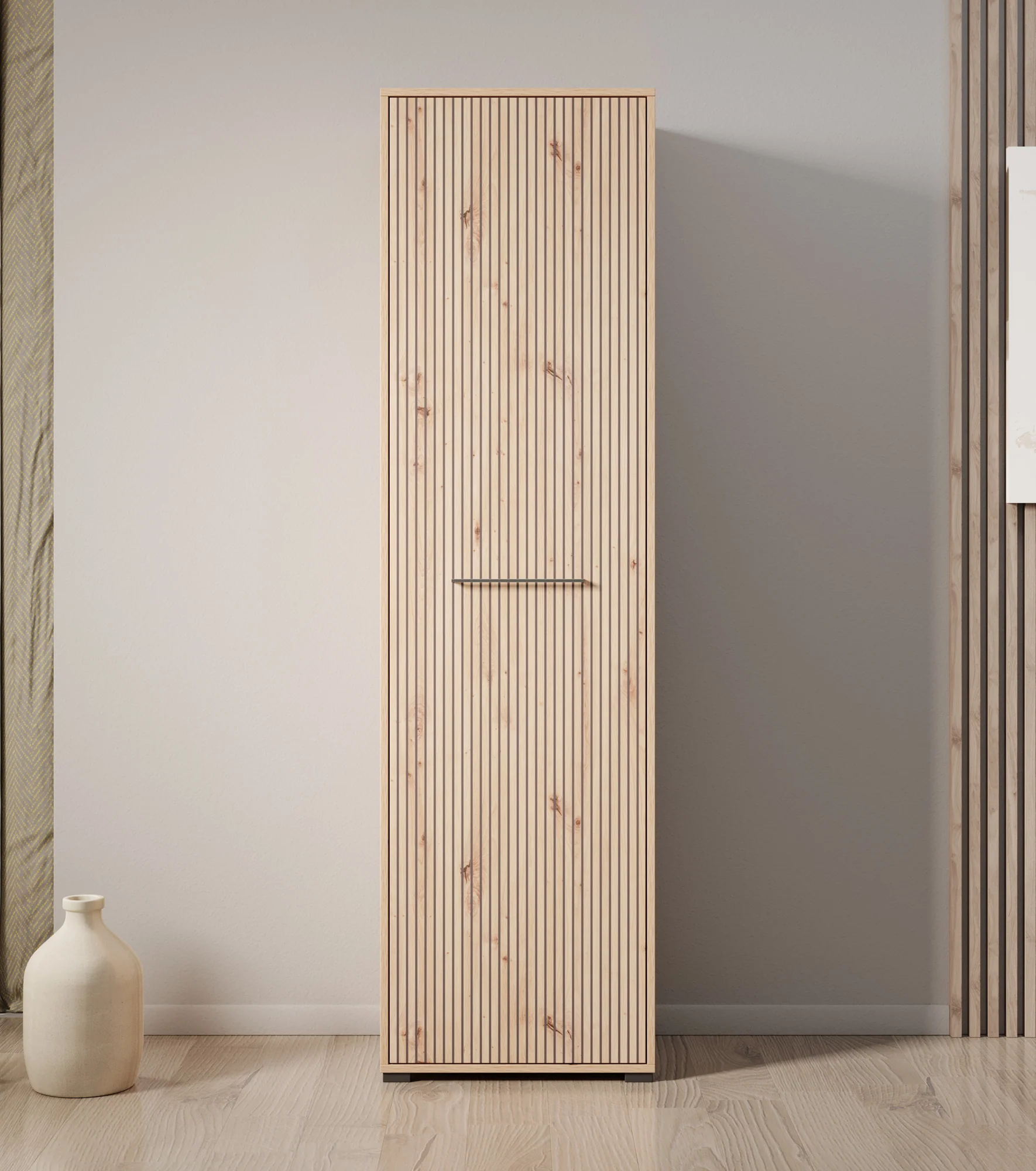 Lobos - Halkast met deur - Eiken - 55x40x197 cm - Image 2