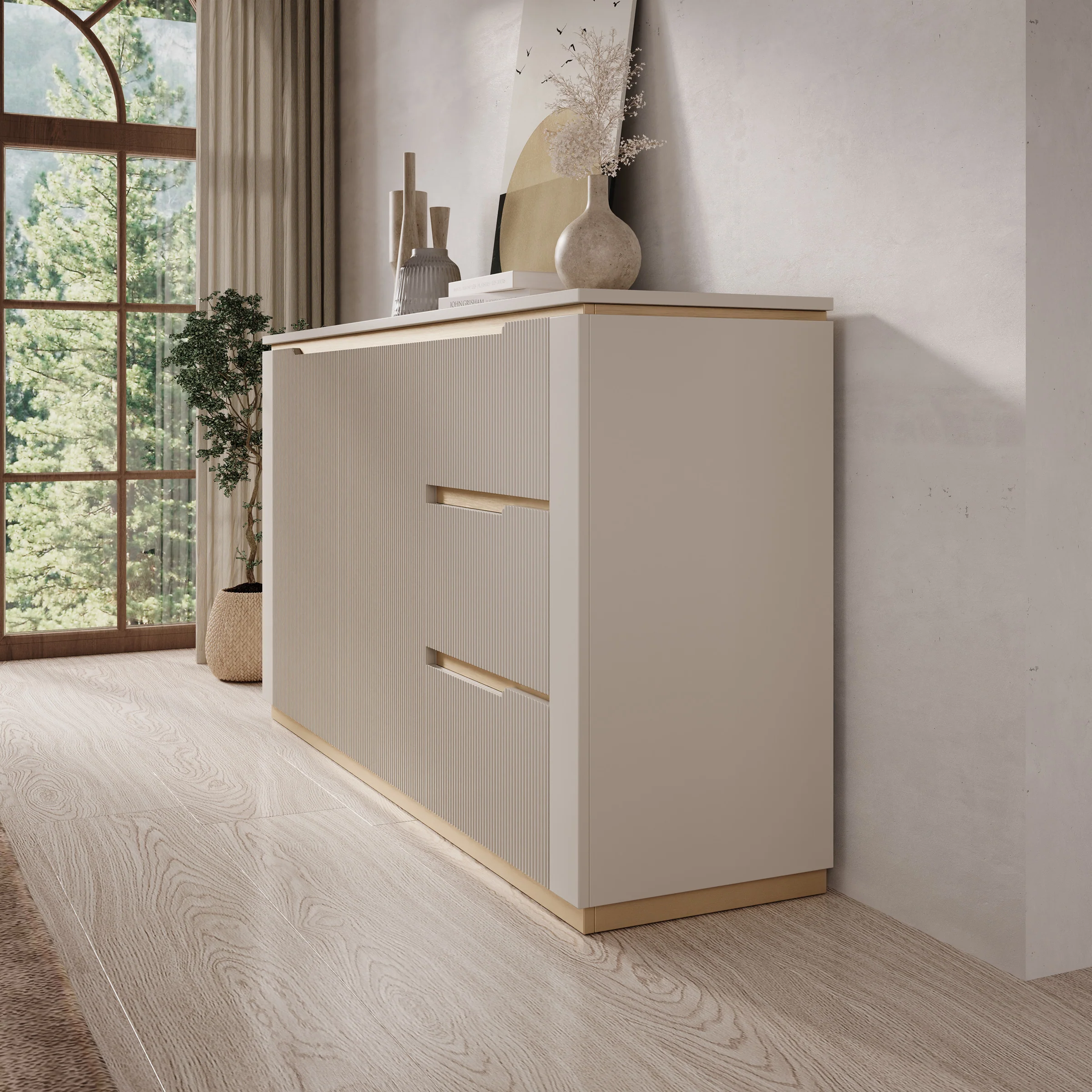 Harper - Dressoir - Beige - 153x40x84 cm - Image 4