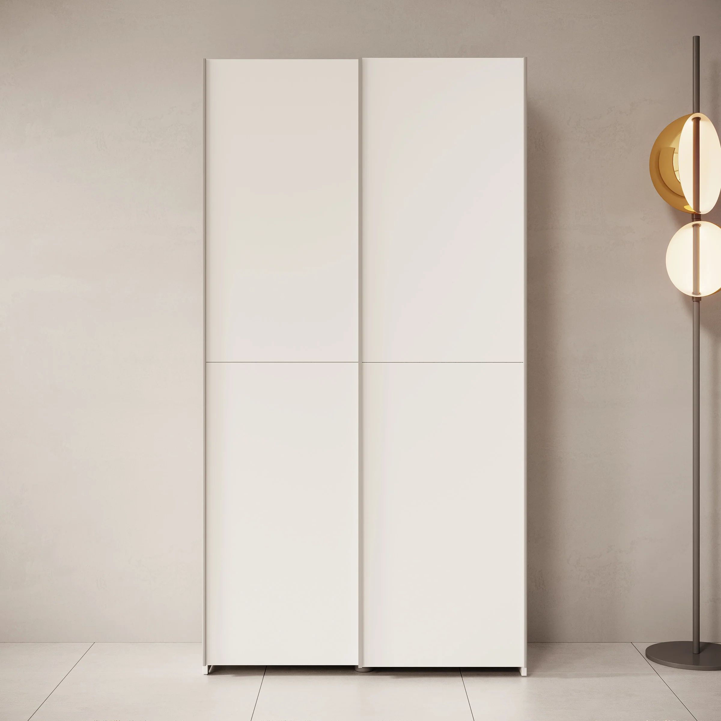 Helvar - Kledingkast met schuifdeuren - Wit - 100x39x191 cm - Image 3